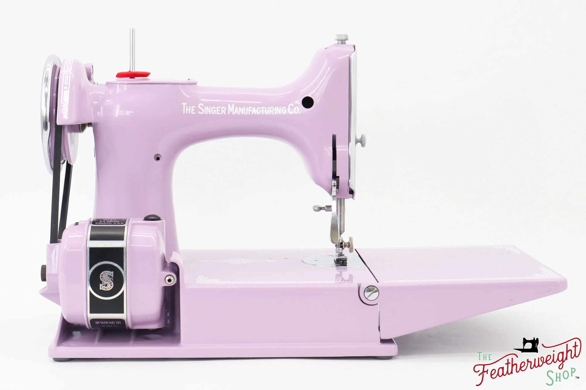 Singer Featherweight 221, AD998*** - Fully Restored in Wisteria - Image 6