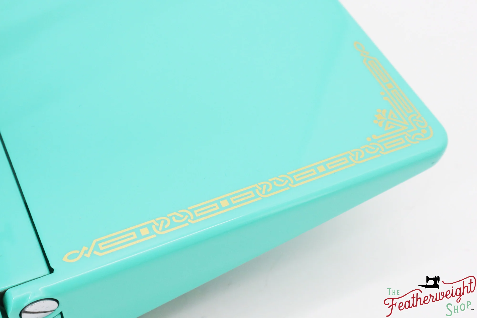 Singer Featherweight 221 AF0819** - Fully Restored in Caribbean Sea Green - Image 10