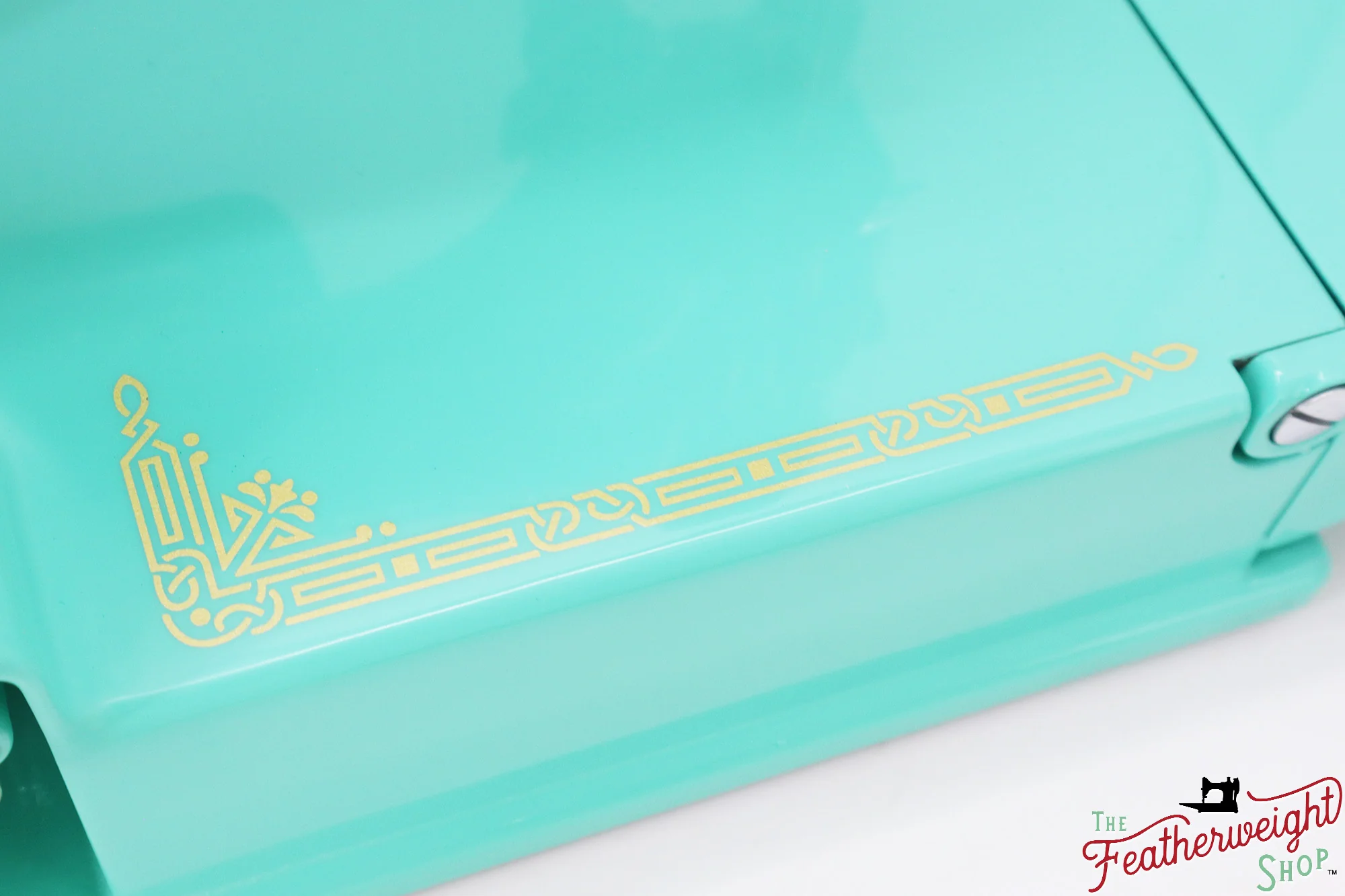 Singer Featherweight 221 AF0819** - Fully Restored in Caribbean Sea Green - Image 13