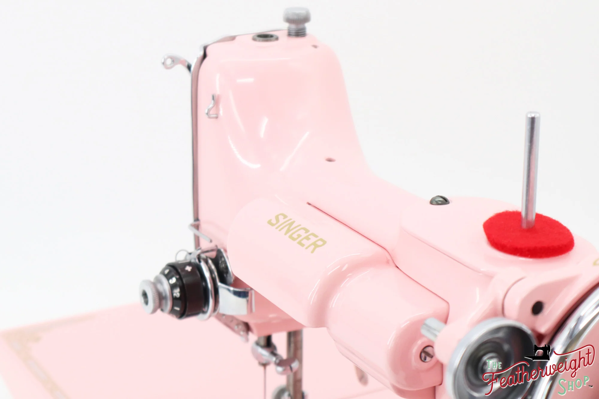 Singer Featherweight 221, AF488*** - Fully Restored in Rosy Posy Pink - Image 12