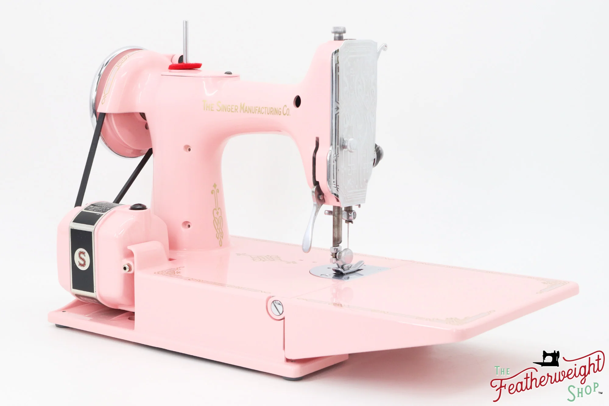 Singer Featherweight 221, AF488*** - Fully Restored in Rosy Posy Pink - Image 7