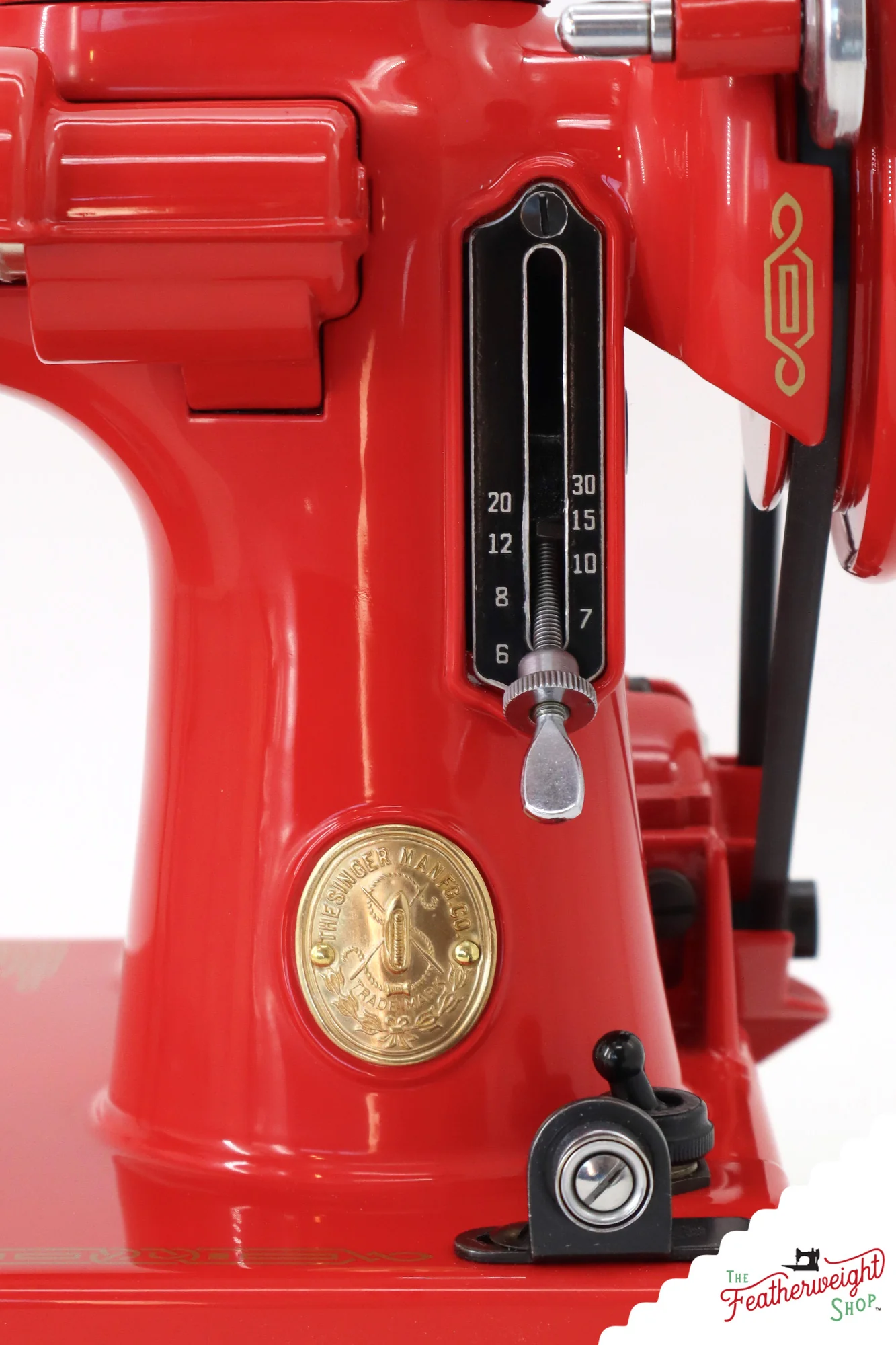 Singer Featherweight 221 AG877*** - Fully Restored in Liberty Red - Image 16