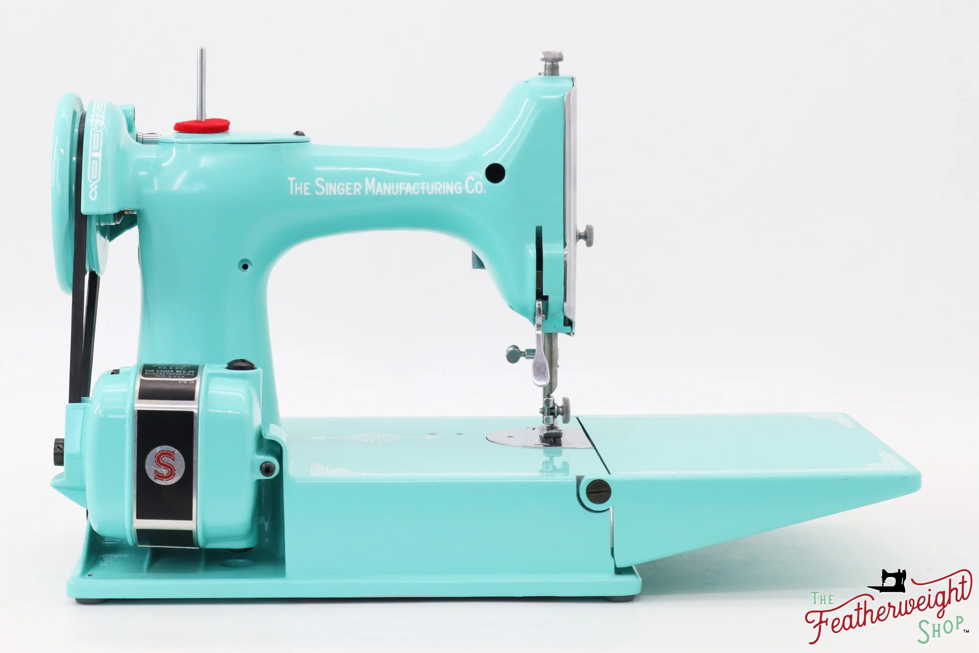 Singer Featherweight 221, AH431*** - Fully Restored in Tiffany Blue - Image 8