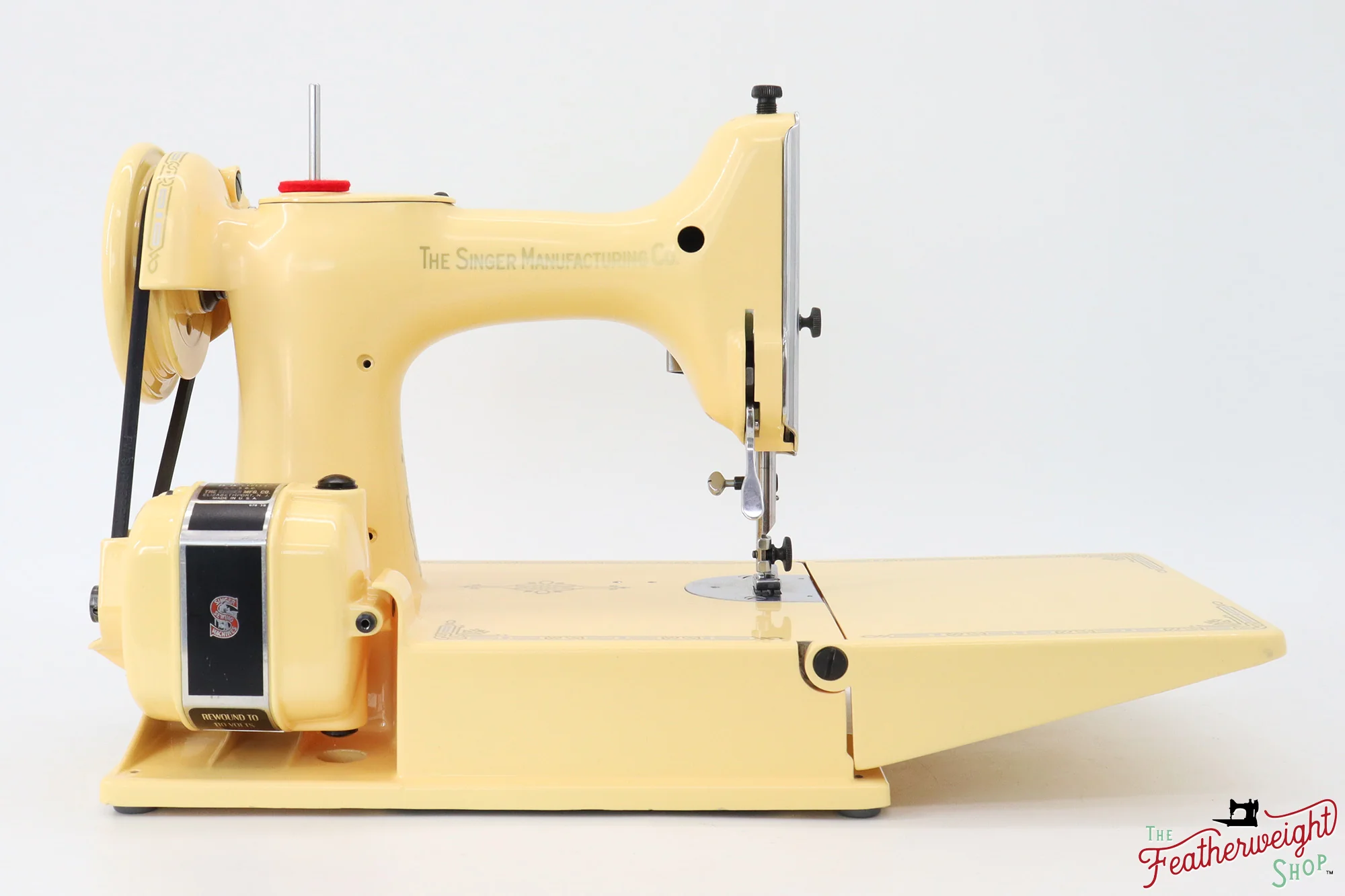 Singer Featherweight 221, AK578*** - Fully Restored in Happy Yellow - Image 8