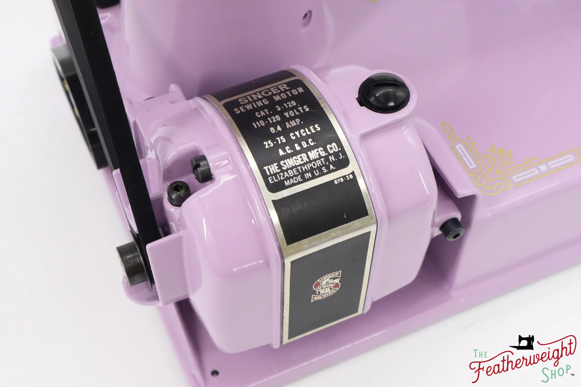 Singer Featherweight 221, AK784*** - Fully Restored in Wisteria - Image 15