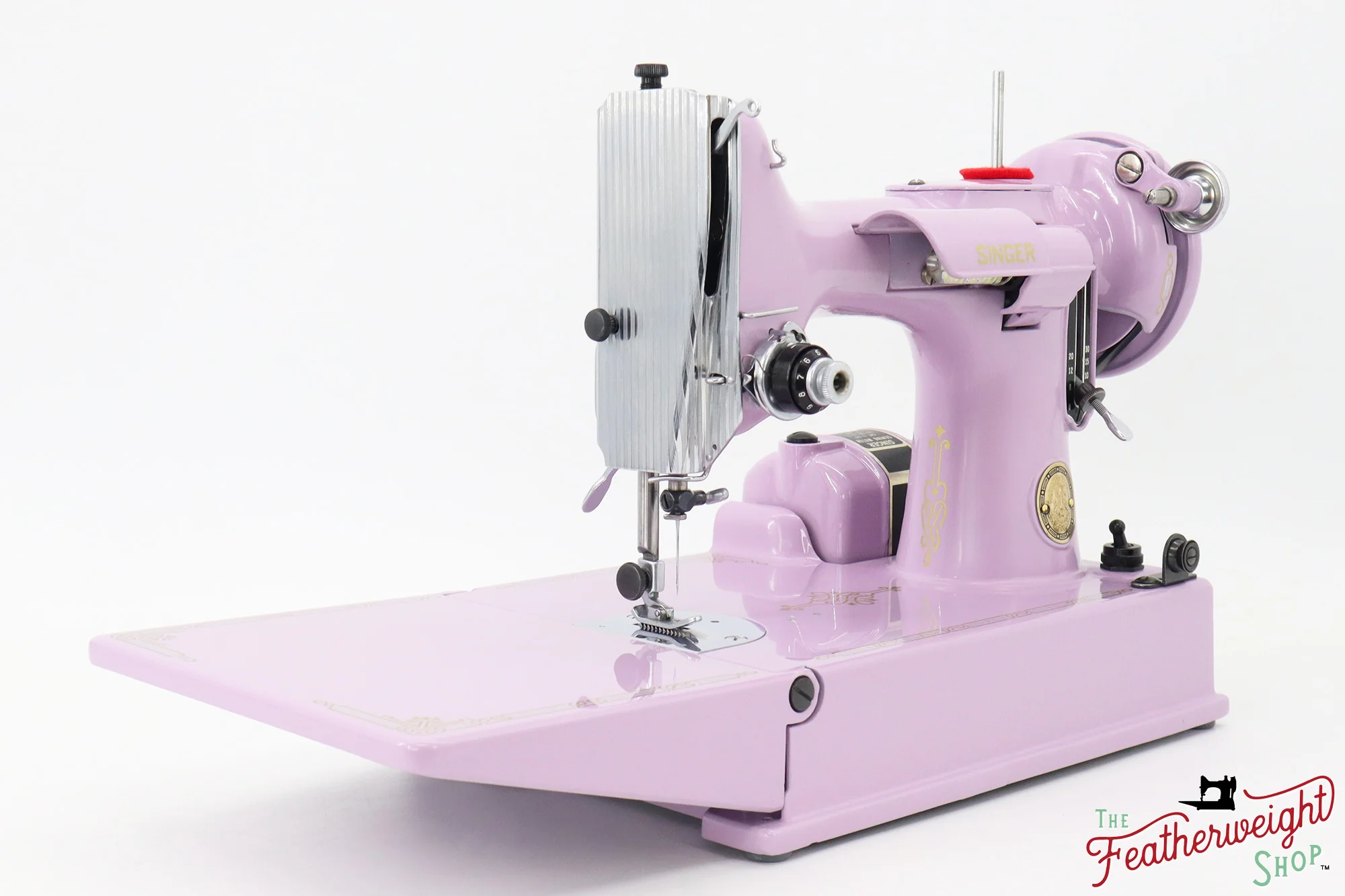 Singer Featherweight 221, AK784*** - Fully Restored in Wisteria - Image 4