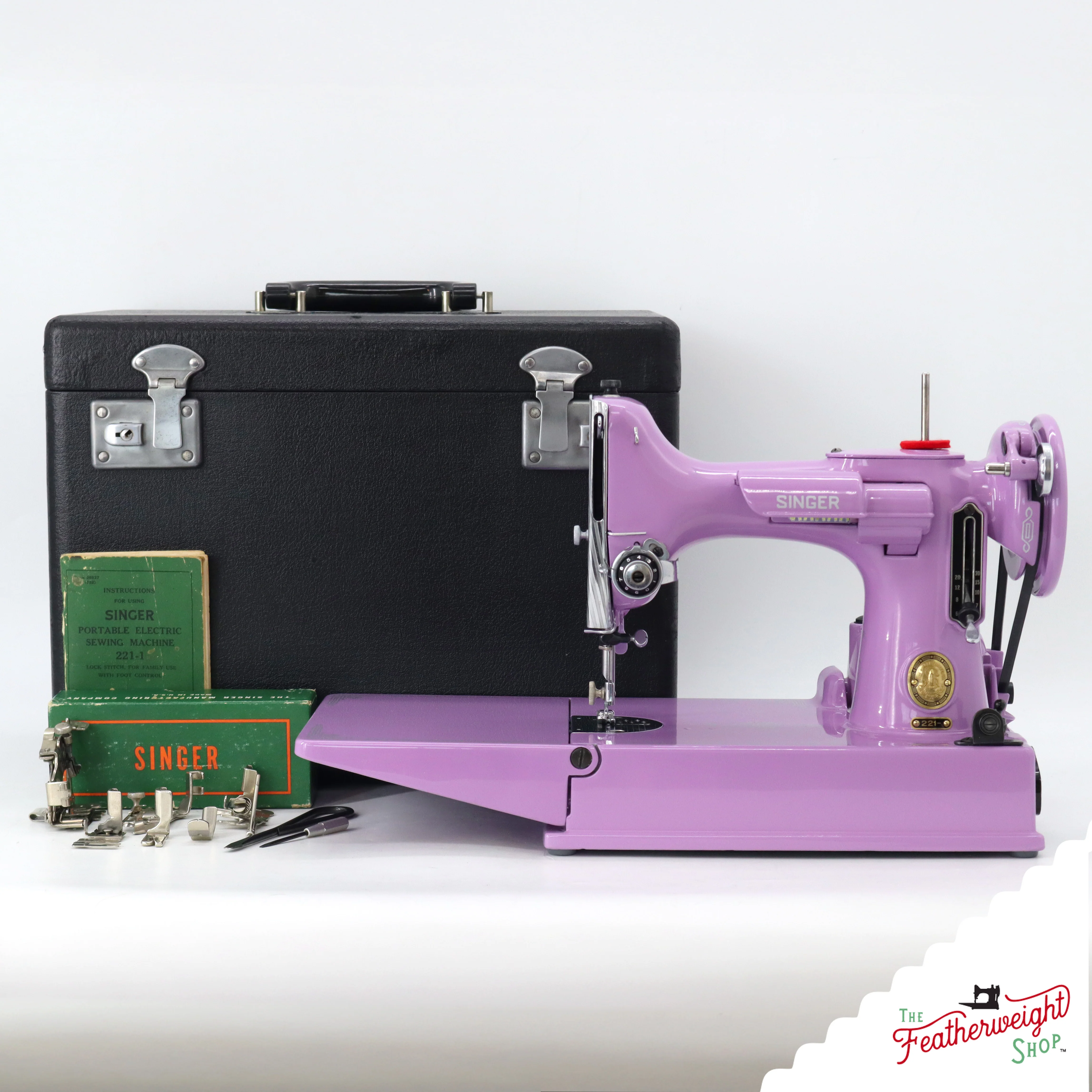 Singer Featherweight 221, AL422*** - Fully Restored in Lilac