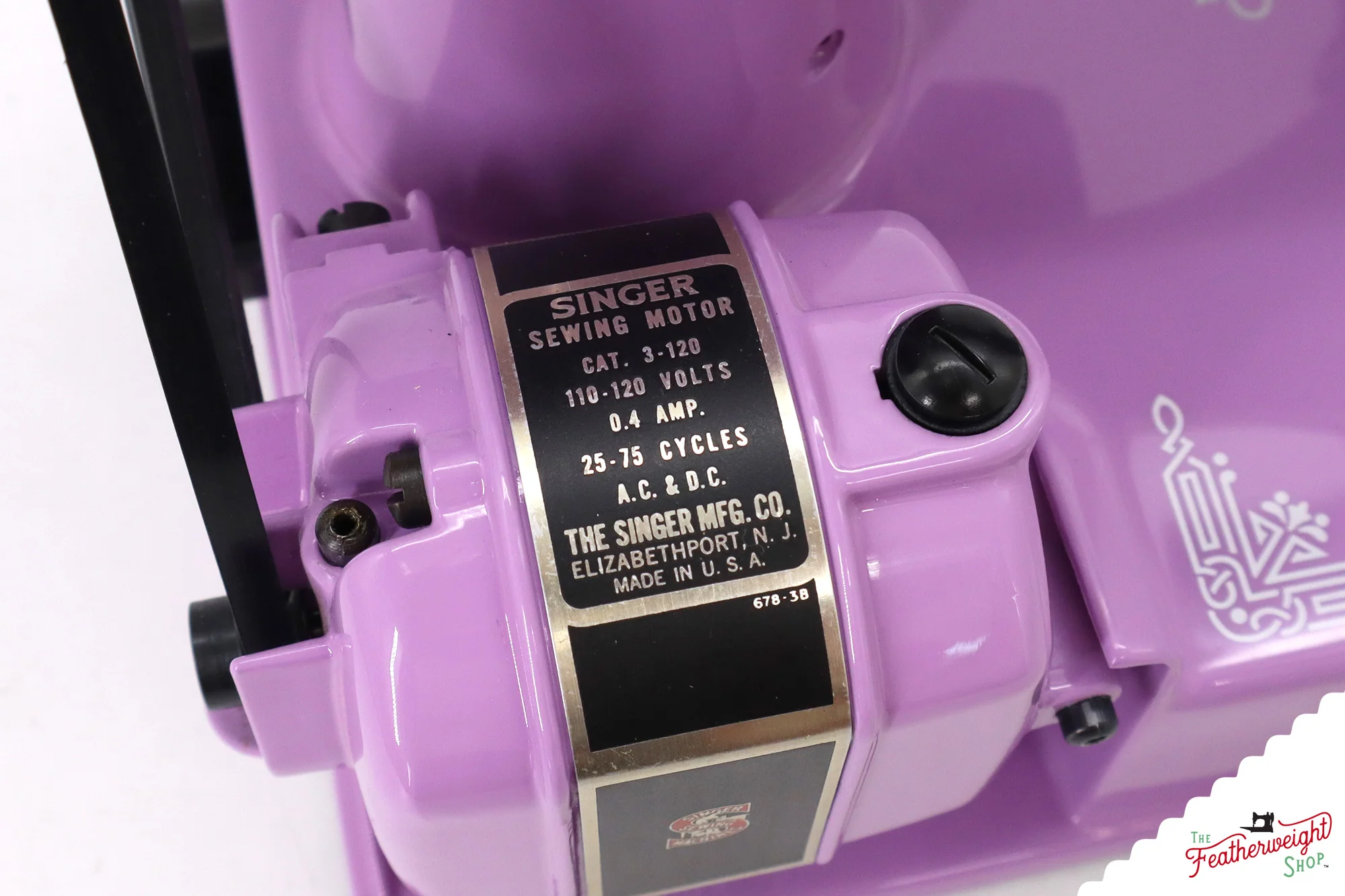 Singer Featherweight 221, AL422*** - Fully Restored in Lilac - Image 15