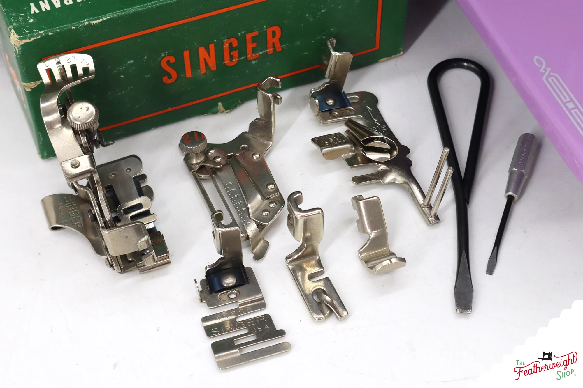 Singer Featherweight 221, AL422*** - Fully Restored in Lilac - Image 16