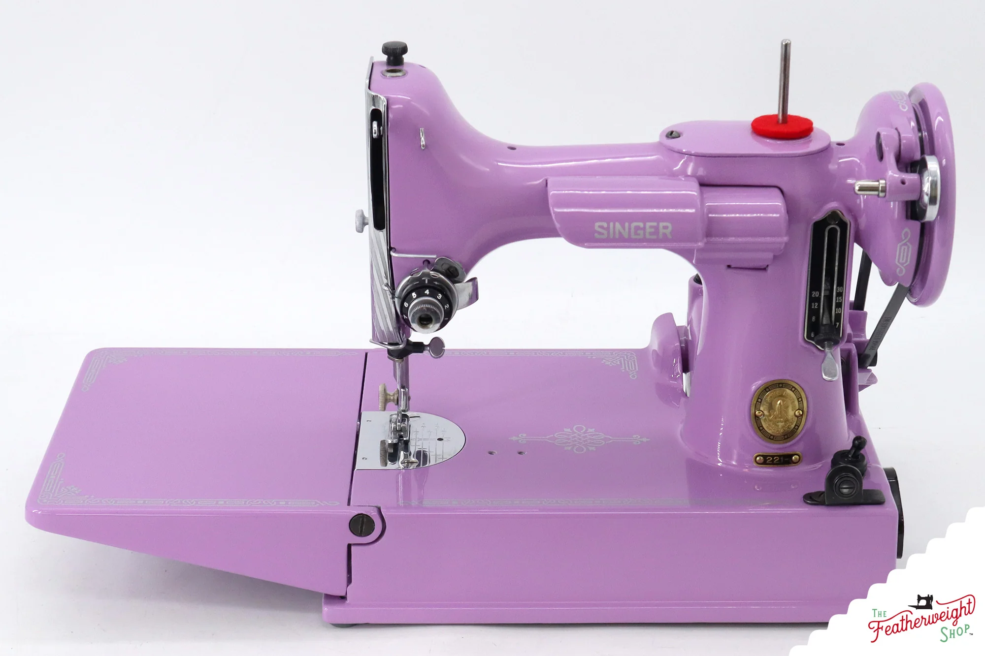 Singer Featherweight 221, AL422*** - Fully Restored in Lilac - Image 3