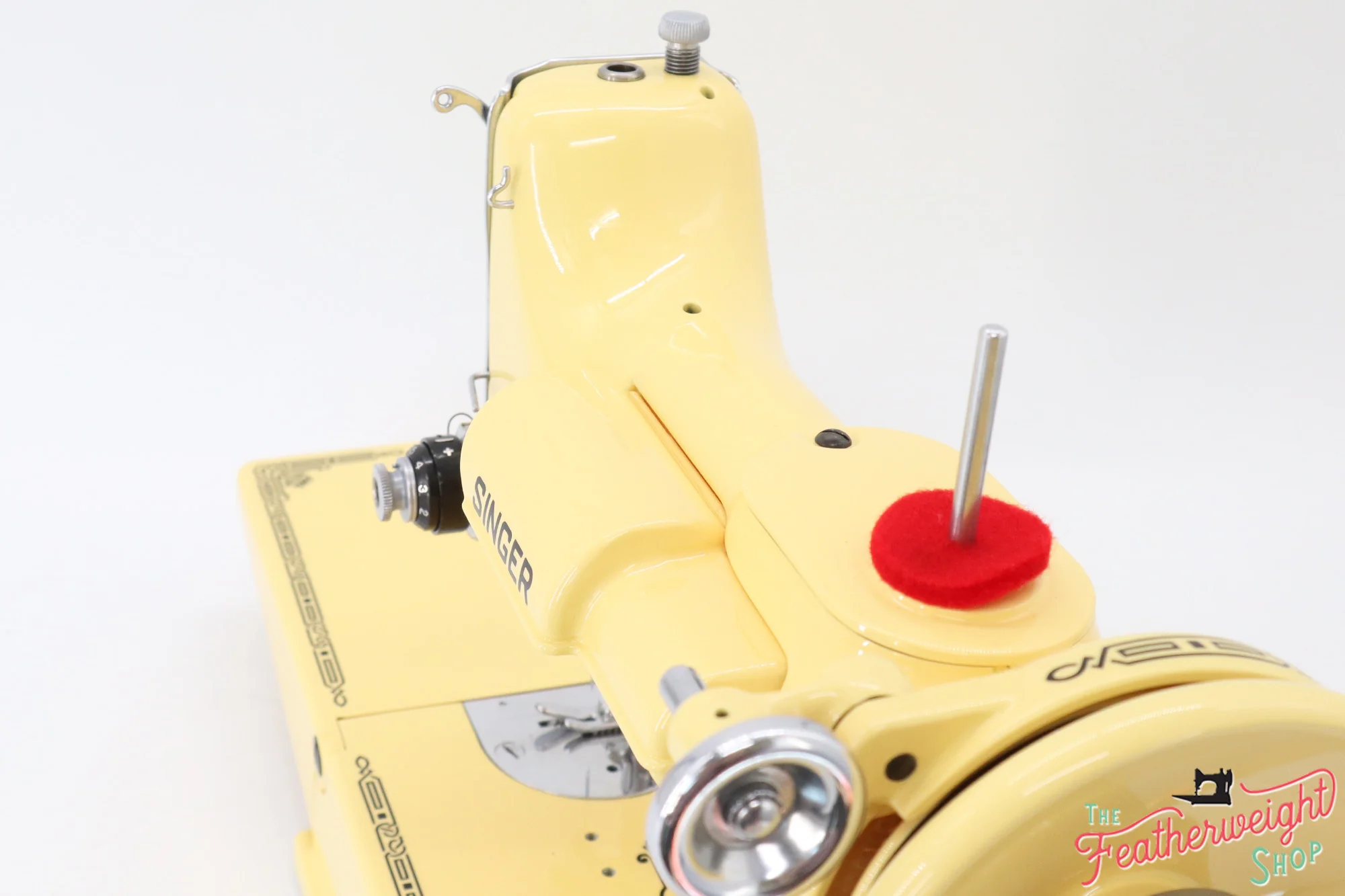 Singer Featherweight 221 Centennial, AJ648*** - Fully Restored in Happy Yellow - Image 13