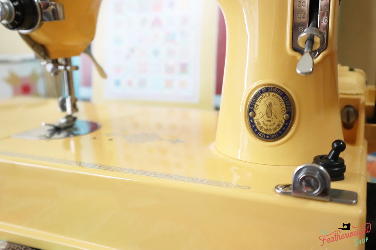 Singer Featherweight 221 Centennial Sewing Machine AK5868** - Fully Restored in Happy Yellow - Image 11