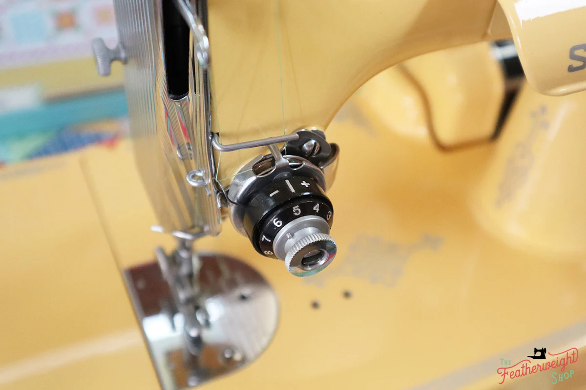Singer Featherweight 221 Centennial Sewing Machine AK5868** - Fully Restored in Happy Yellow - Image 12