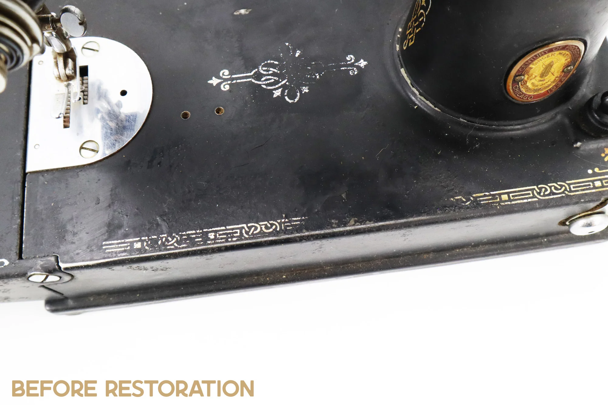Singer Featherweight 221, Chicago World's Fair, Fully Restored in Gloss Black, AD54455* - RARE - Image 12