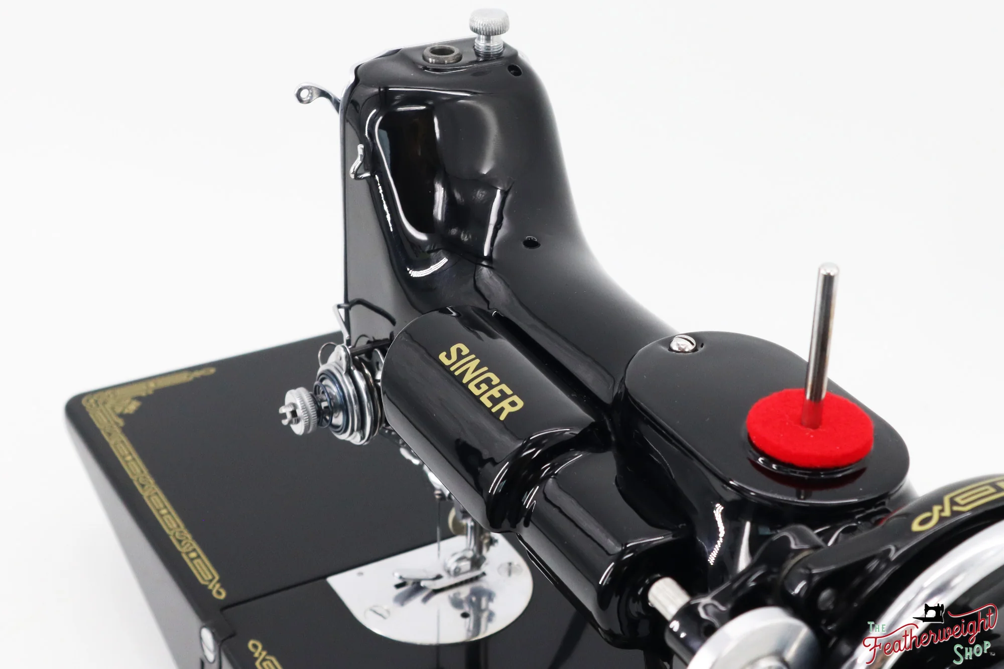 Singer Featherweight 221, "First-Run" 1933 AD5477** - Fully Restored in Gloss Black - Image 14