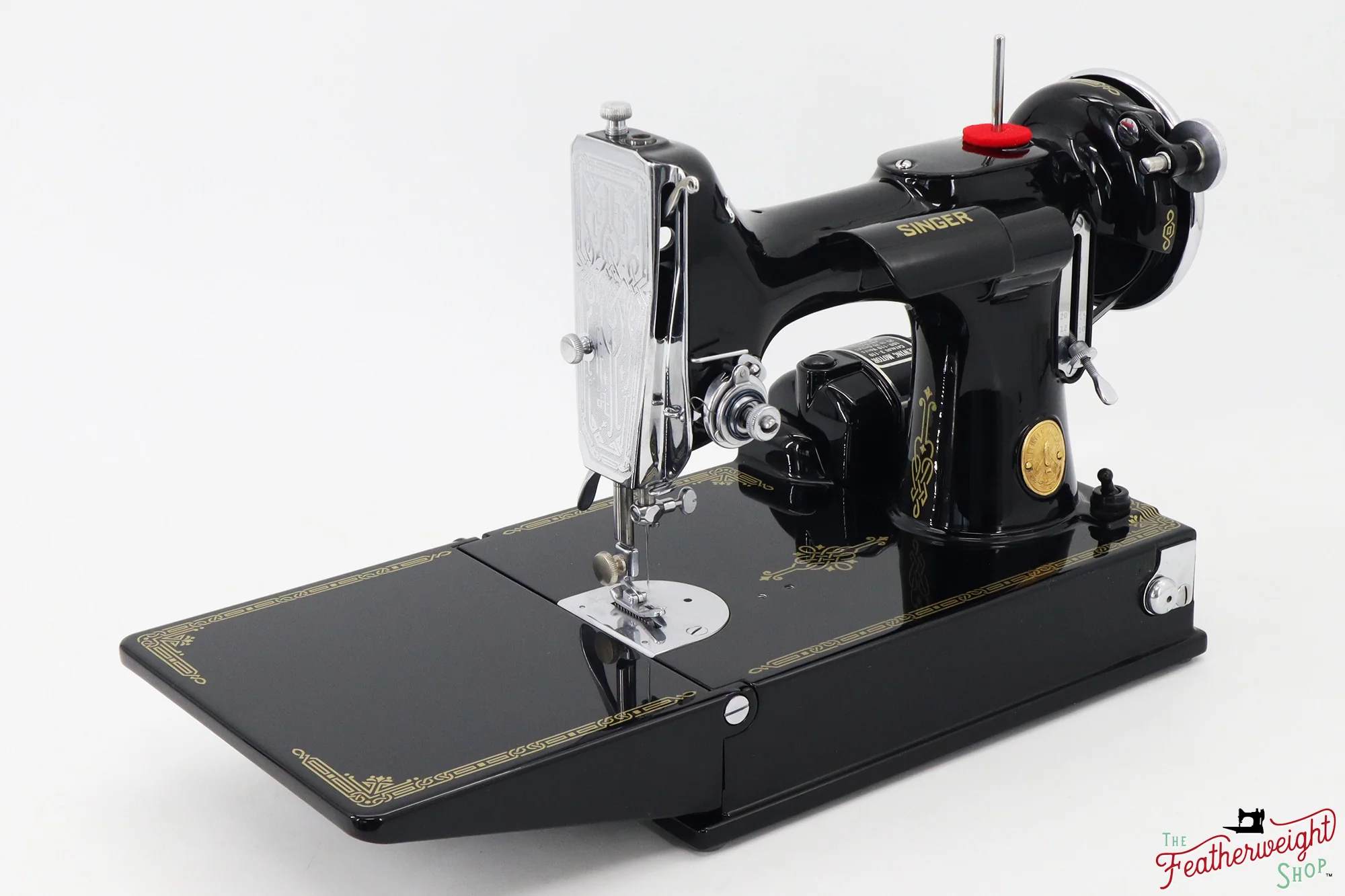 Singer Featherweight 221, "First-Run" 1933 AD5477** - Fully Restored in Gloss Black - Image 3
