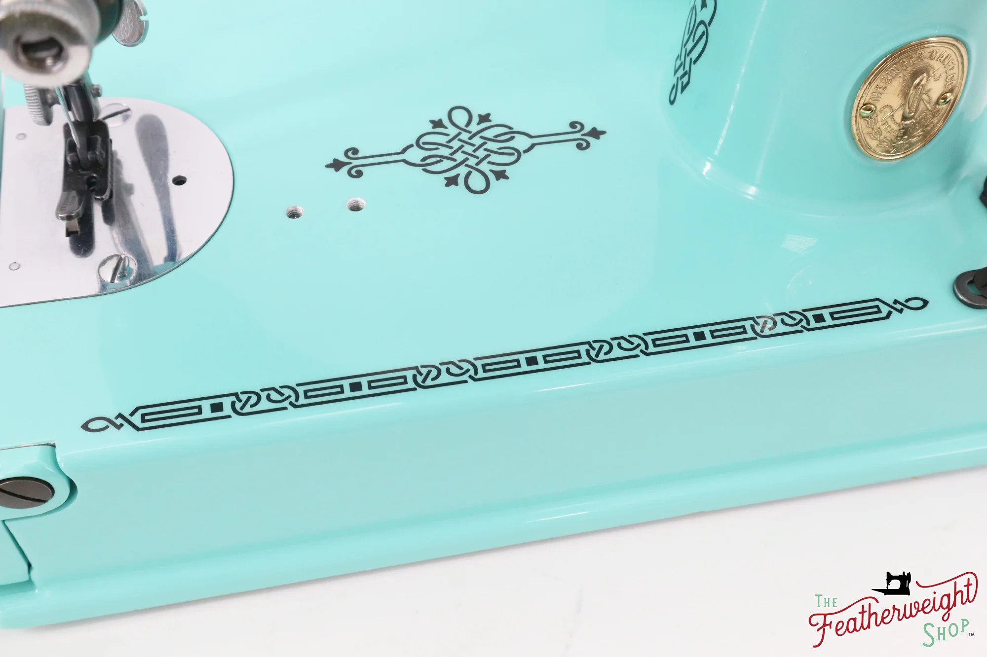 Singer Featherweight 221, RARE - Blackside, AG014*** - Fully Restored in Tiffany Blue - Image 9
