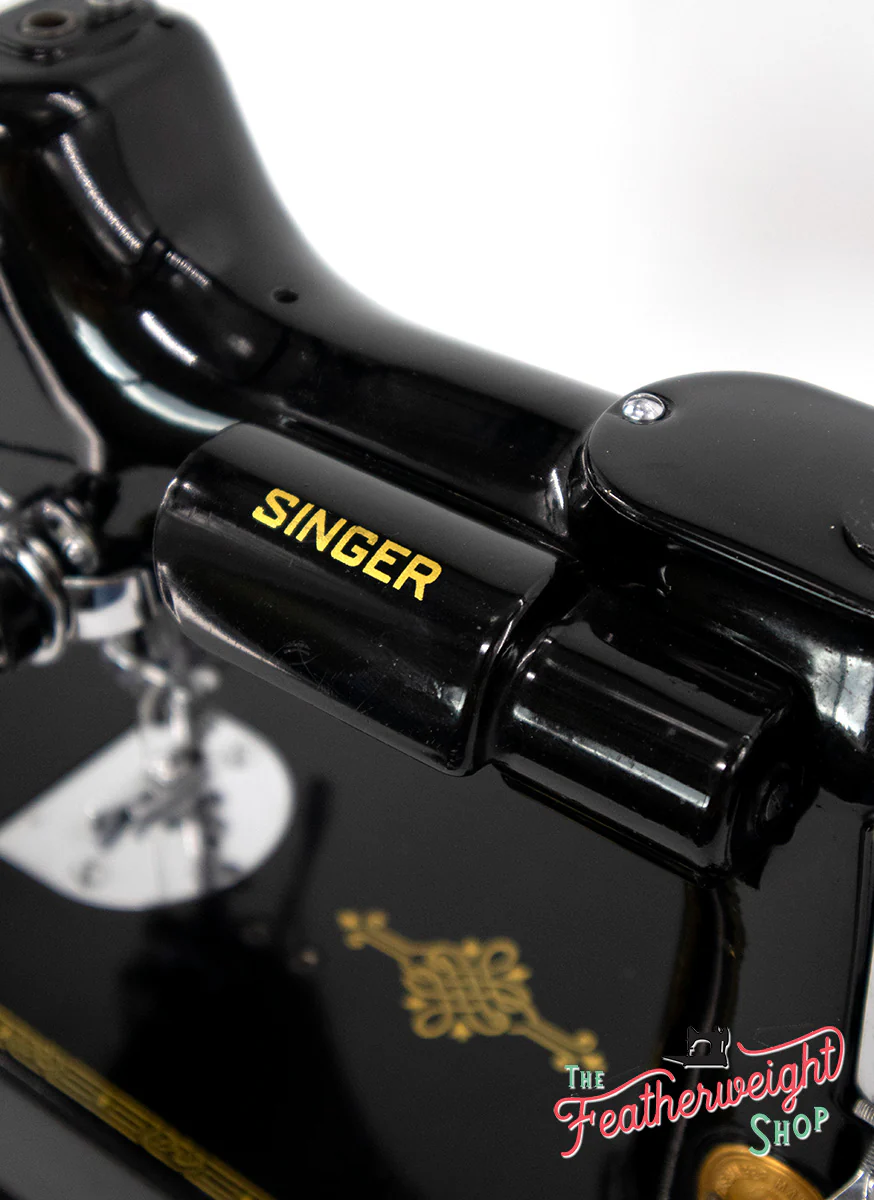 Singer Featherweight 221 Sewing Machine, AF391*** - Corduroy Insert - RARE - Image 15