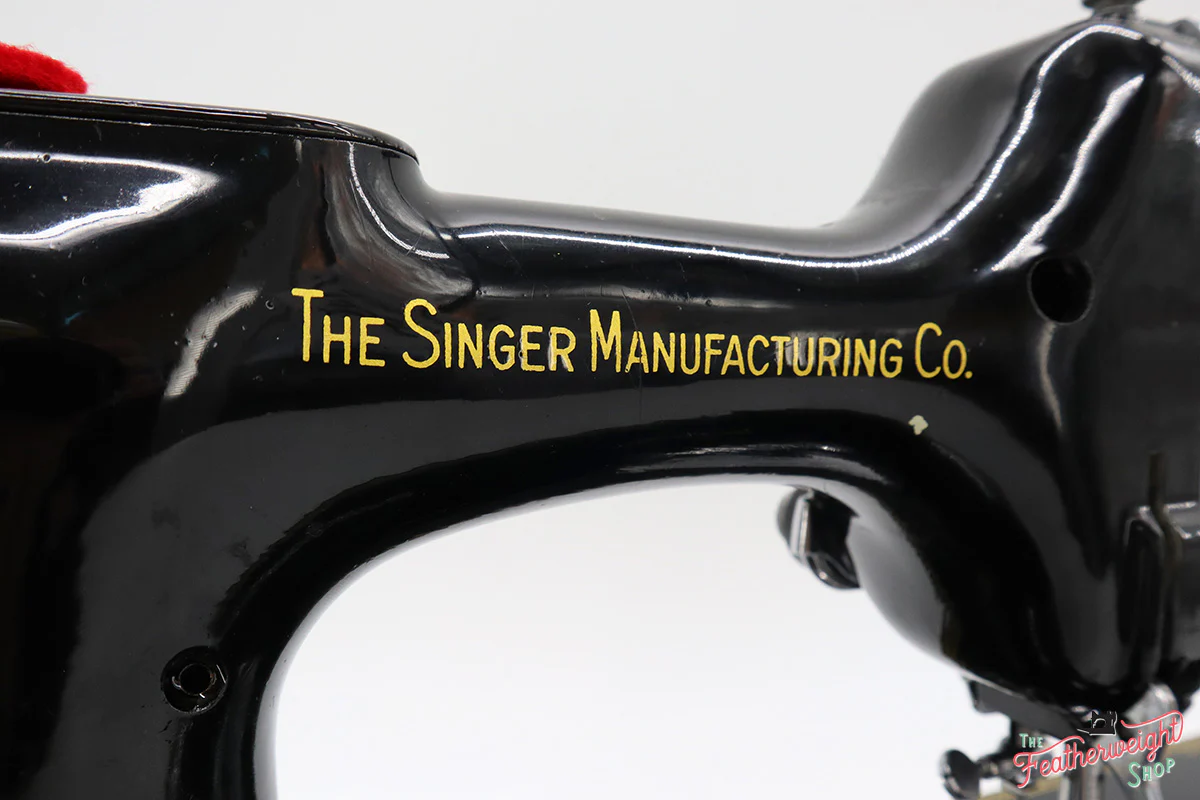 Singer Featherweight 221 Sewing Machine, AF760*** - Corduroy Insert - RARE - Image 15