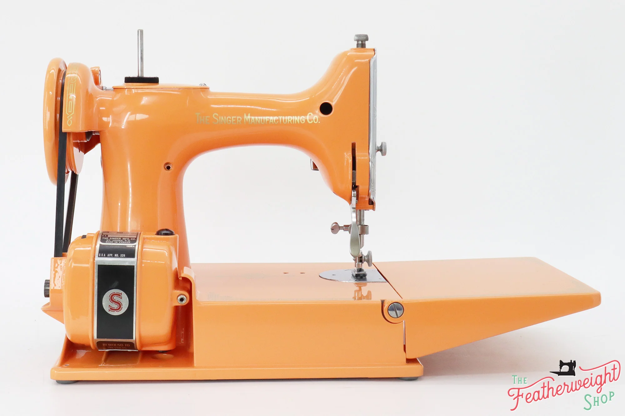 Singer Featherweight 221 Sewing Machine AG696*** - Fully Restored in Happy Orange - Image 12