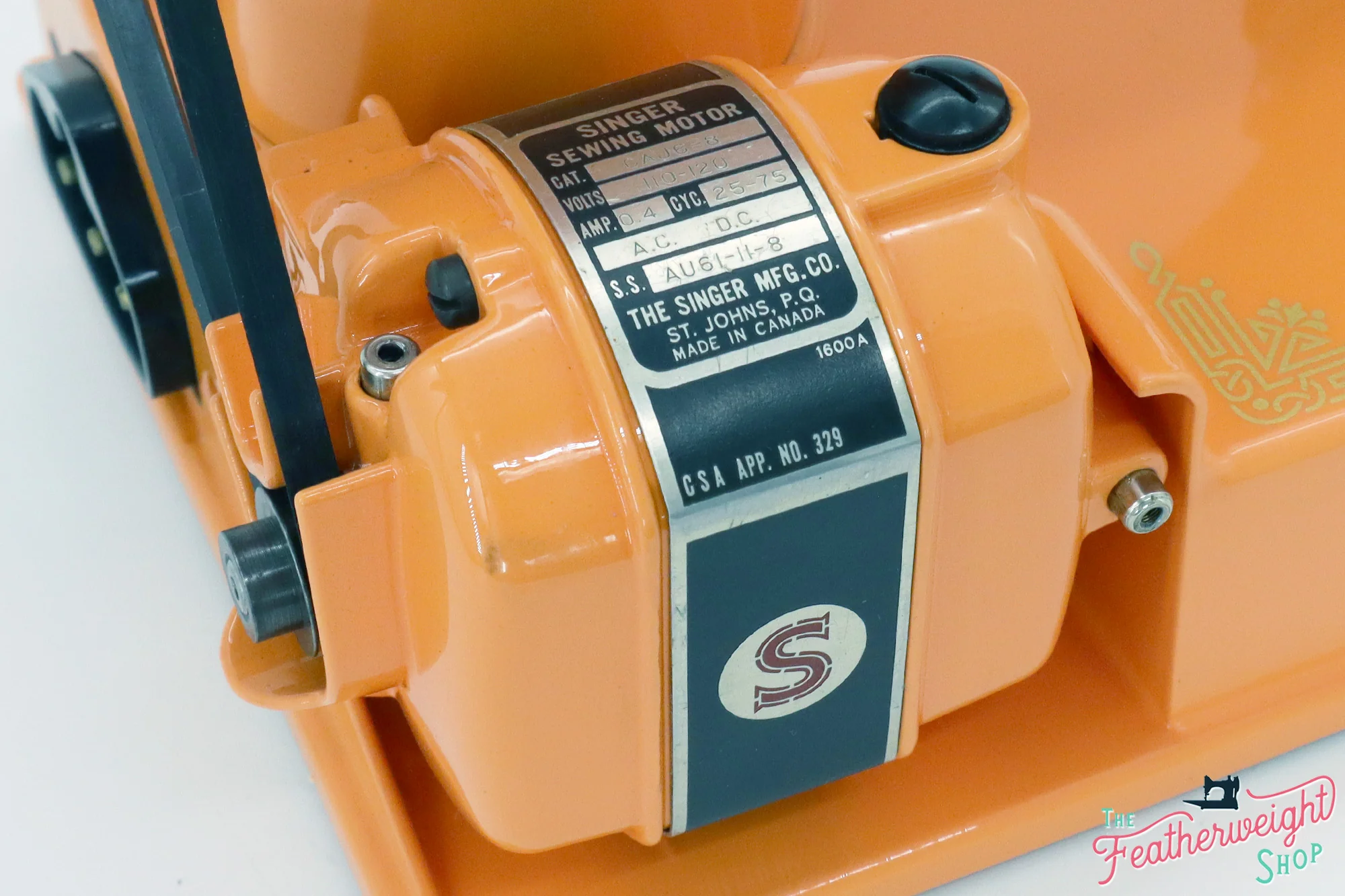 Singer Featherweight 221 Sewing Machine AG696*** - Fully Restored in Happy Orange - Image 22