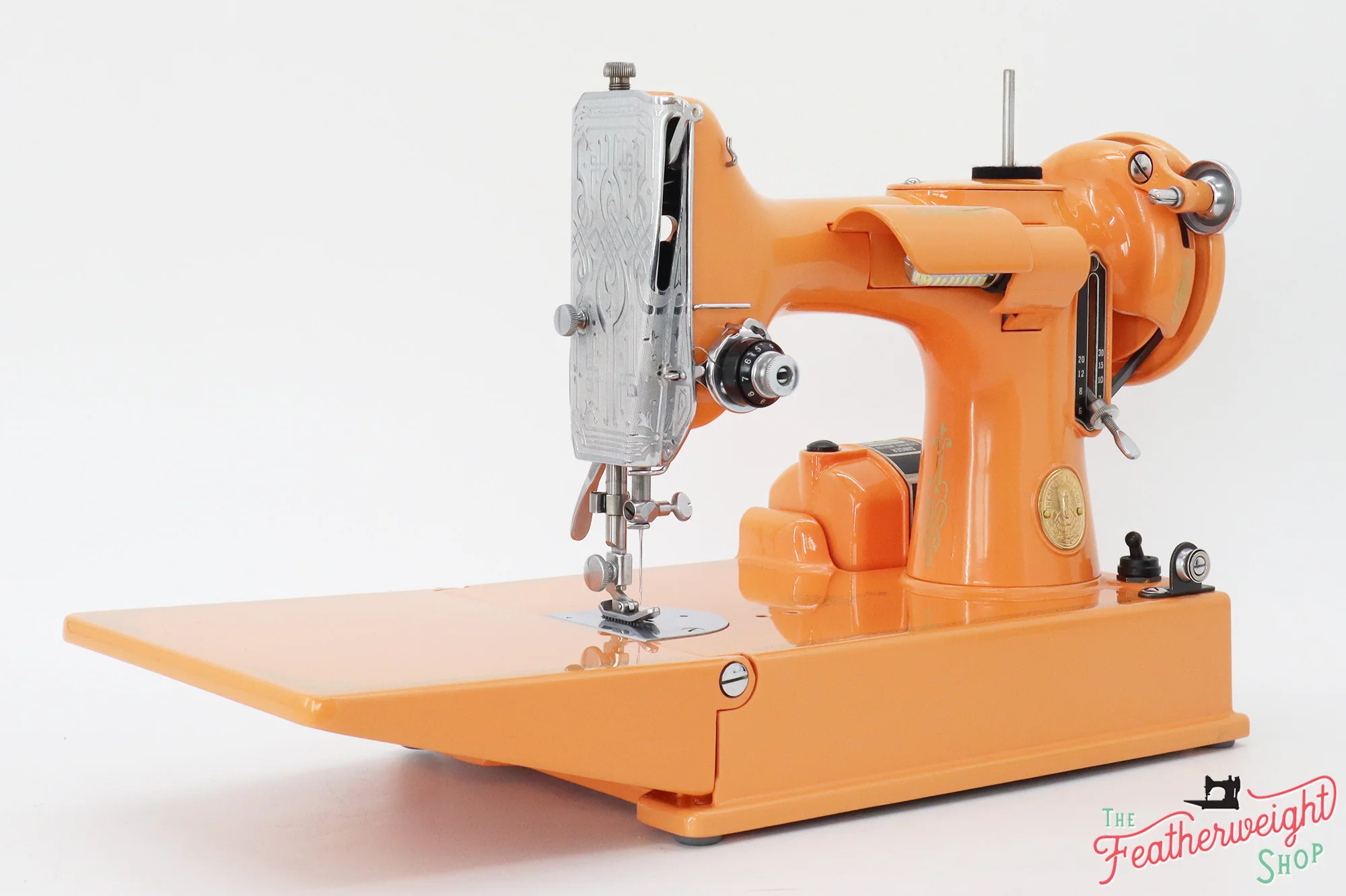 Singer Featherweight 221 Sewing Machine AG696*** - Fully Restored in Happy Orange - Image 8