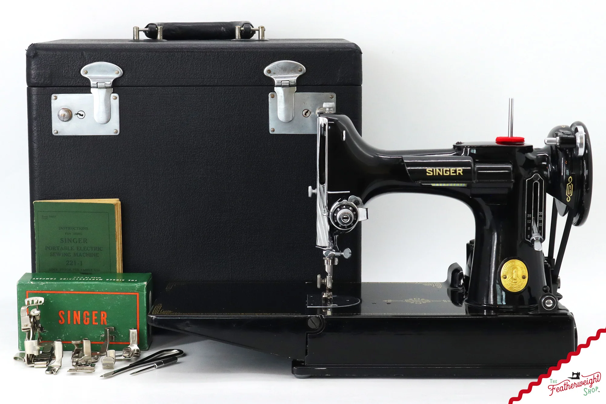 Singer Featherweight 221 Sewing Machine, AH982*** - 1948 - Image 19