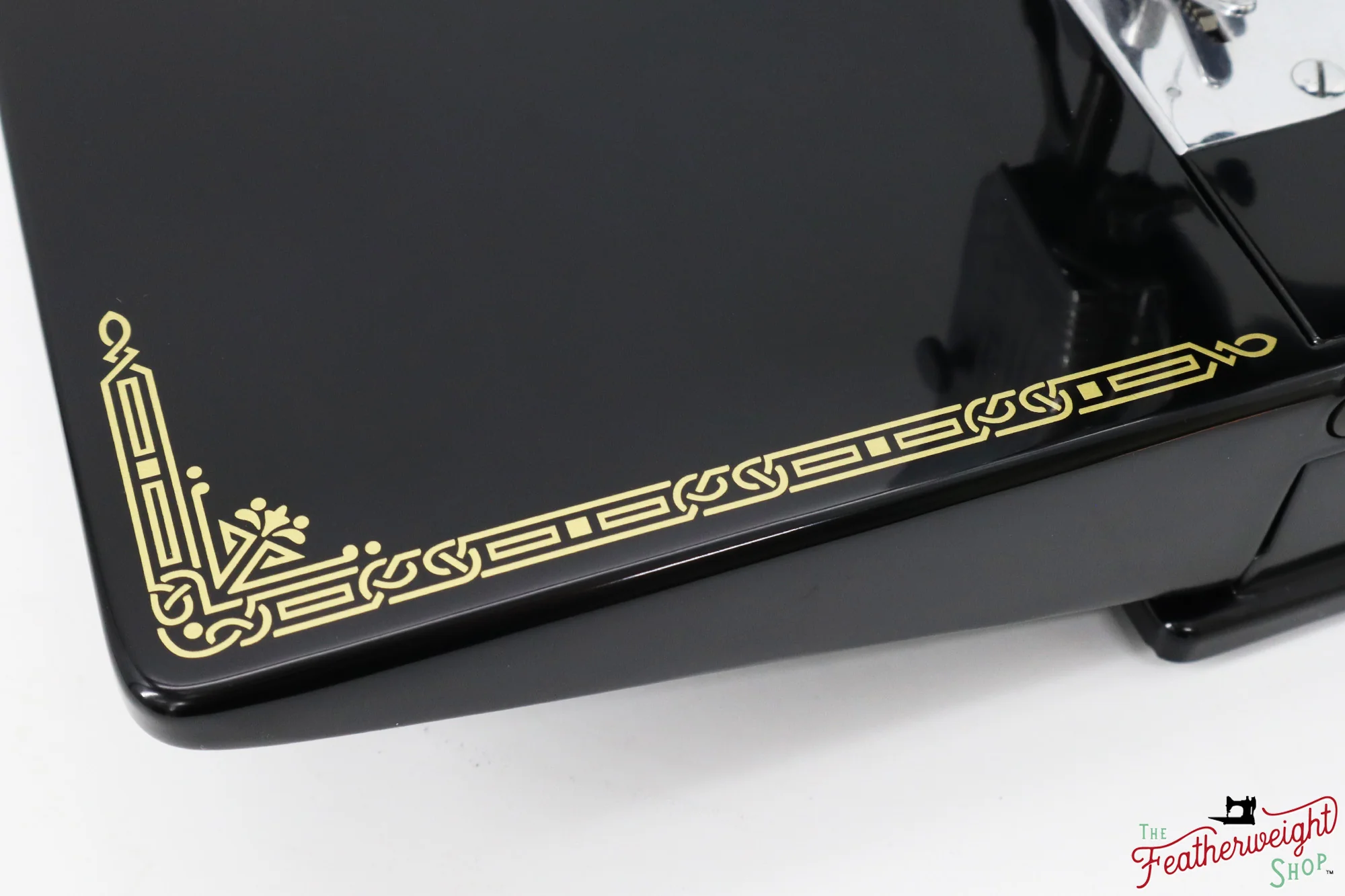 Singer Featherweight 221 Sewing Machine AJ010***, RARE M.R. Decal - Fully Restored in Gloss Black - Image 15