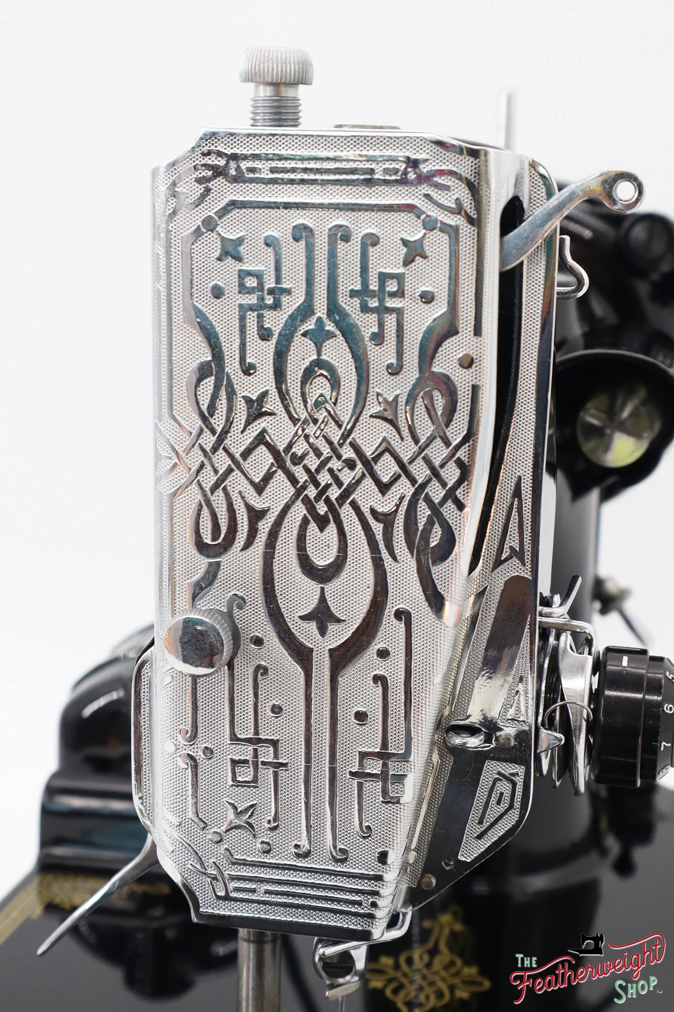 Singer Featherweight 221 Sewing Machine AJ010***, RARE M.R. Decal - Fully Restored in Gloss Black - Image 18