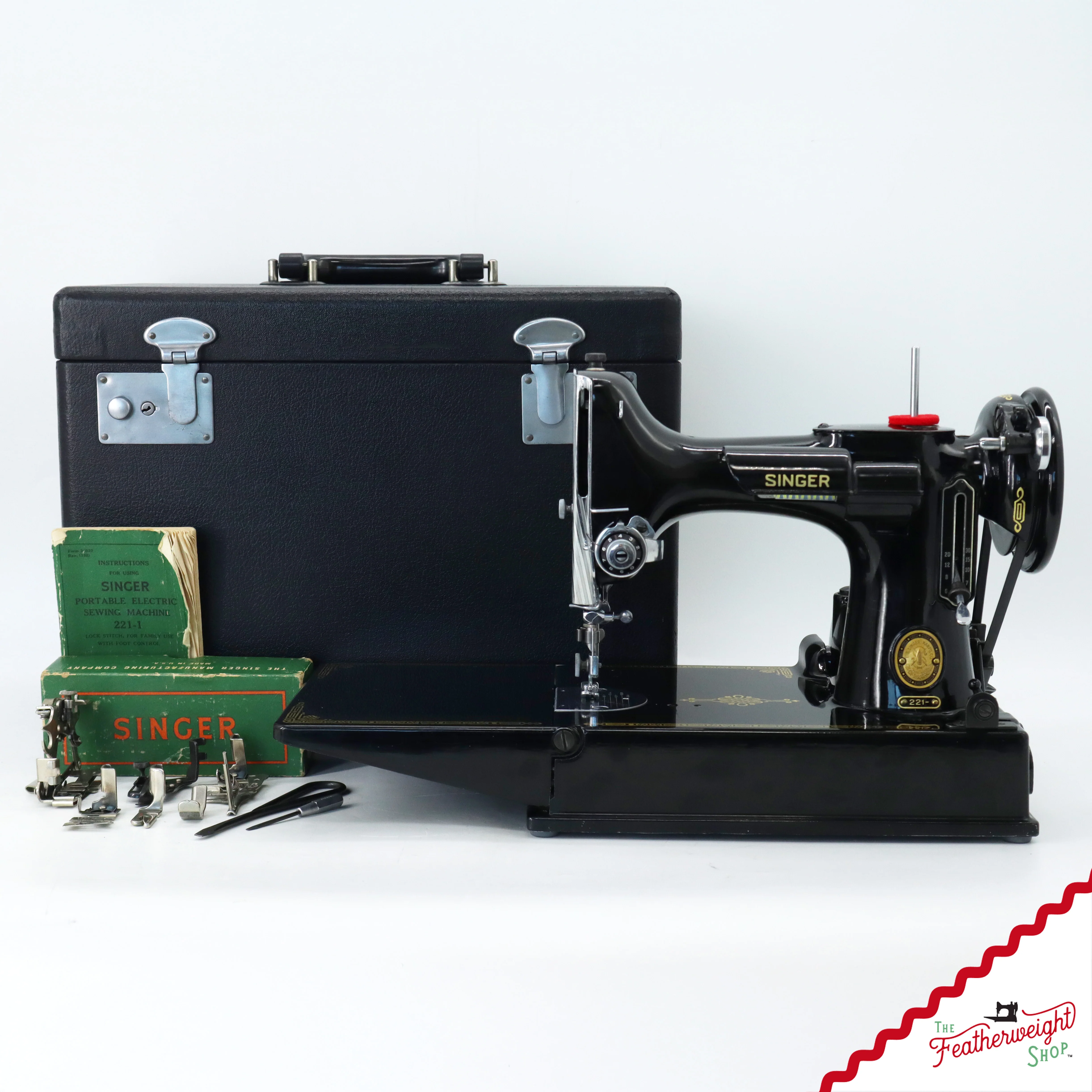 Singer Featherweight 221 Sewing Machine, AL5672** - 1953