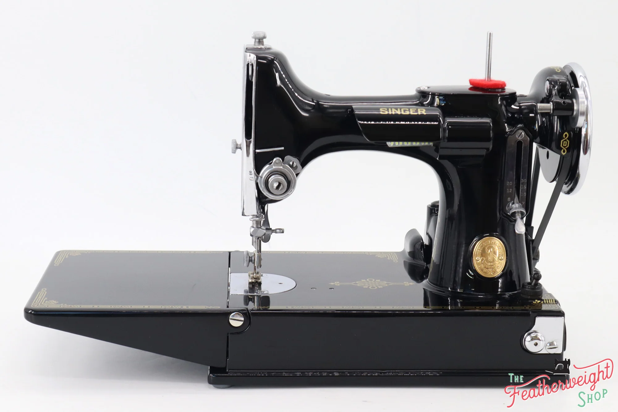 Singer Featherweight 221 Sewing machine, "First-Run" 1933 AD5430** - Fully Restored in Gloss Black - Image 3