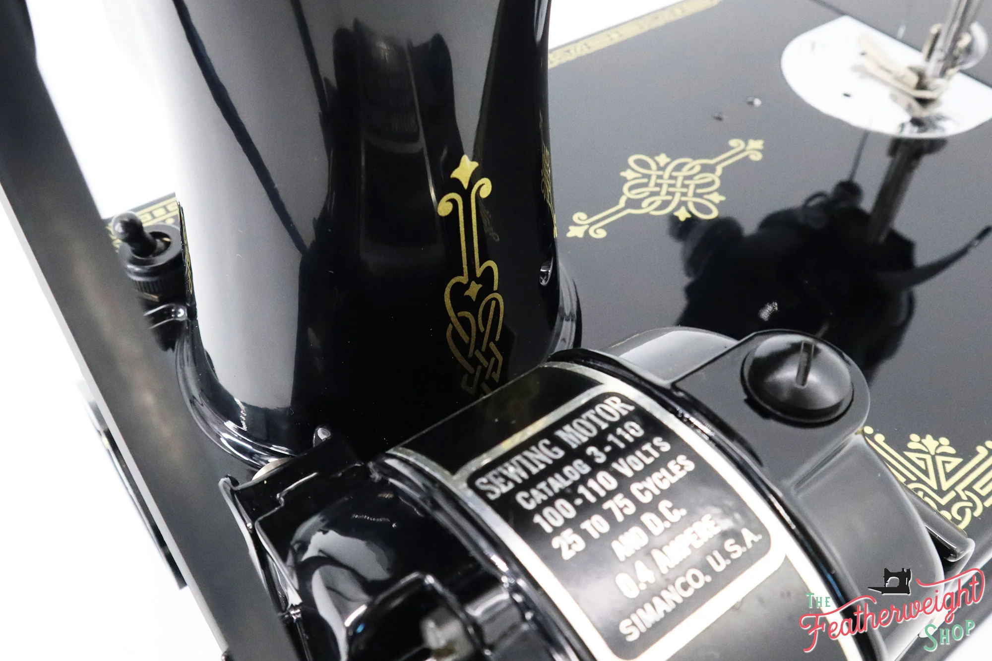 Singer Featherweight 221 Sewing machine, "First-Run" 1933 AD5430** - Fully Restored in Gloss Black - Image 7