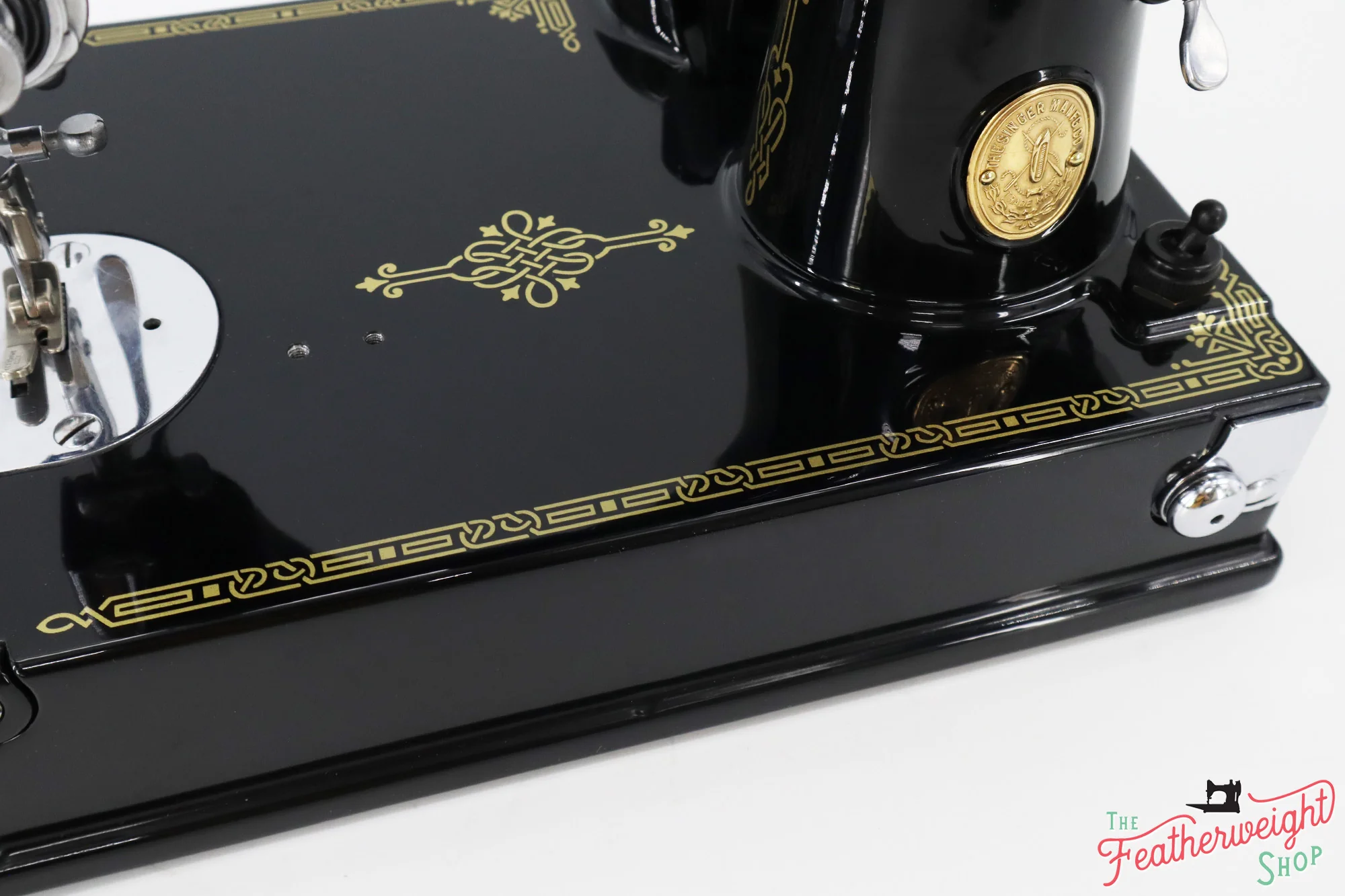 Singer Featherweight 221 Sewing machine, "First-Run" 1933 AD5430** - Fully Restored in Gloss Black - Image 9