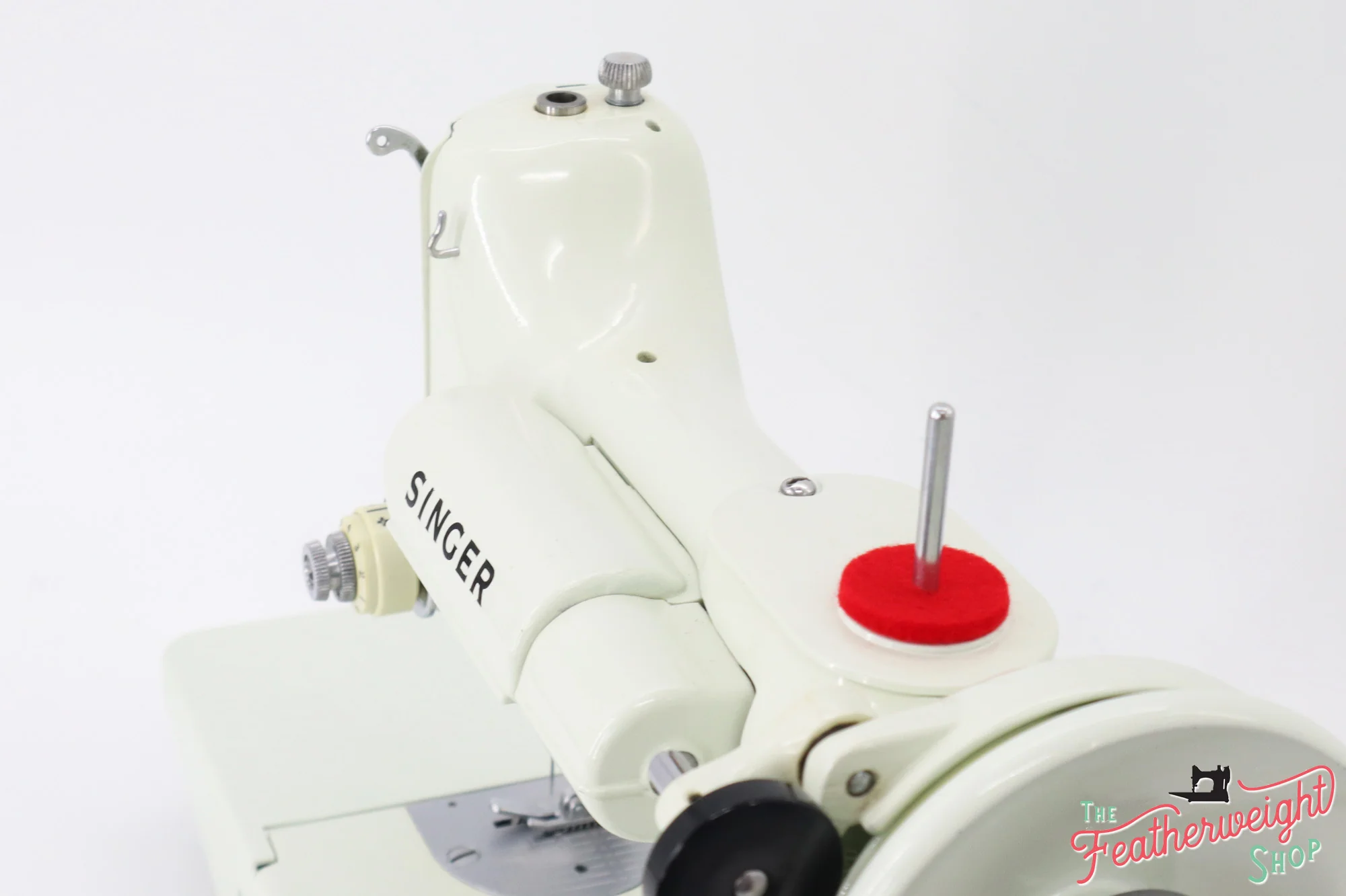 Singer Featherweight 221 Sewing Machine, WHITE EV781*** - Image 13