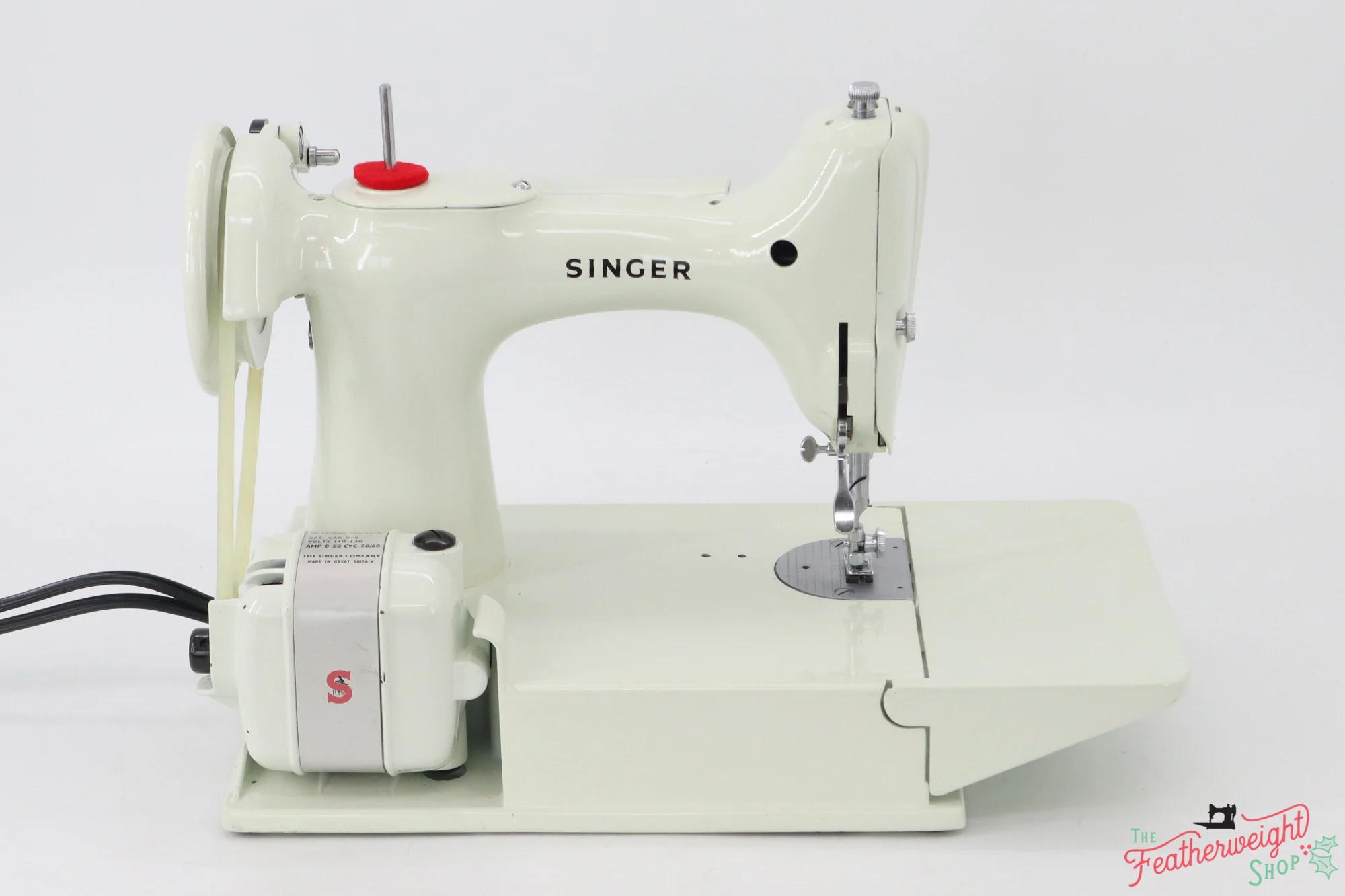 Singer Featherweight 221 Sewing Machine, WHITE - FA235*** - Image 7