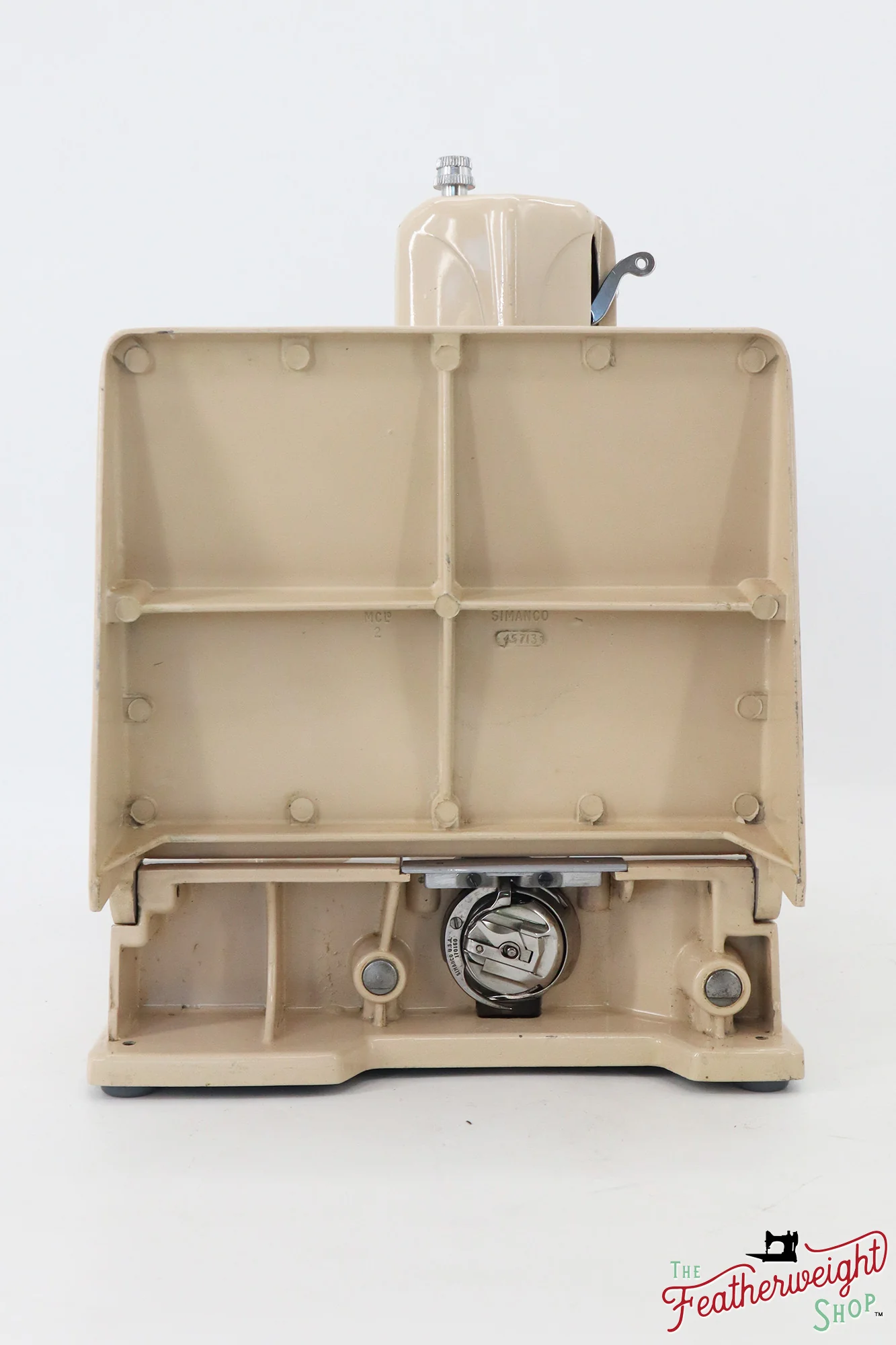 Singer Featherweight 221J Sewing Machine, Tan - JE1525** - Image 3