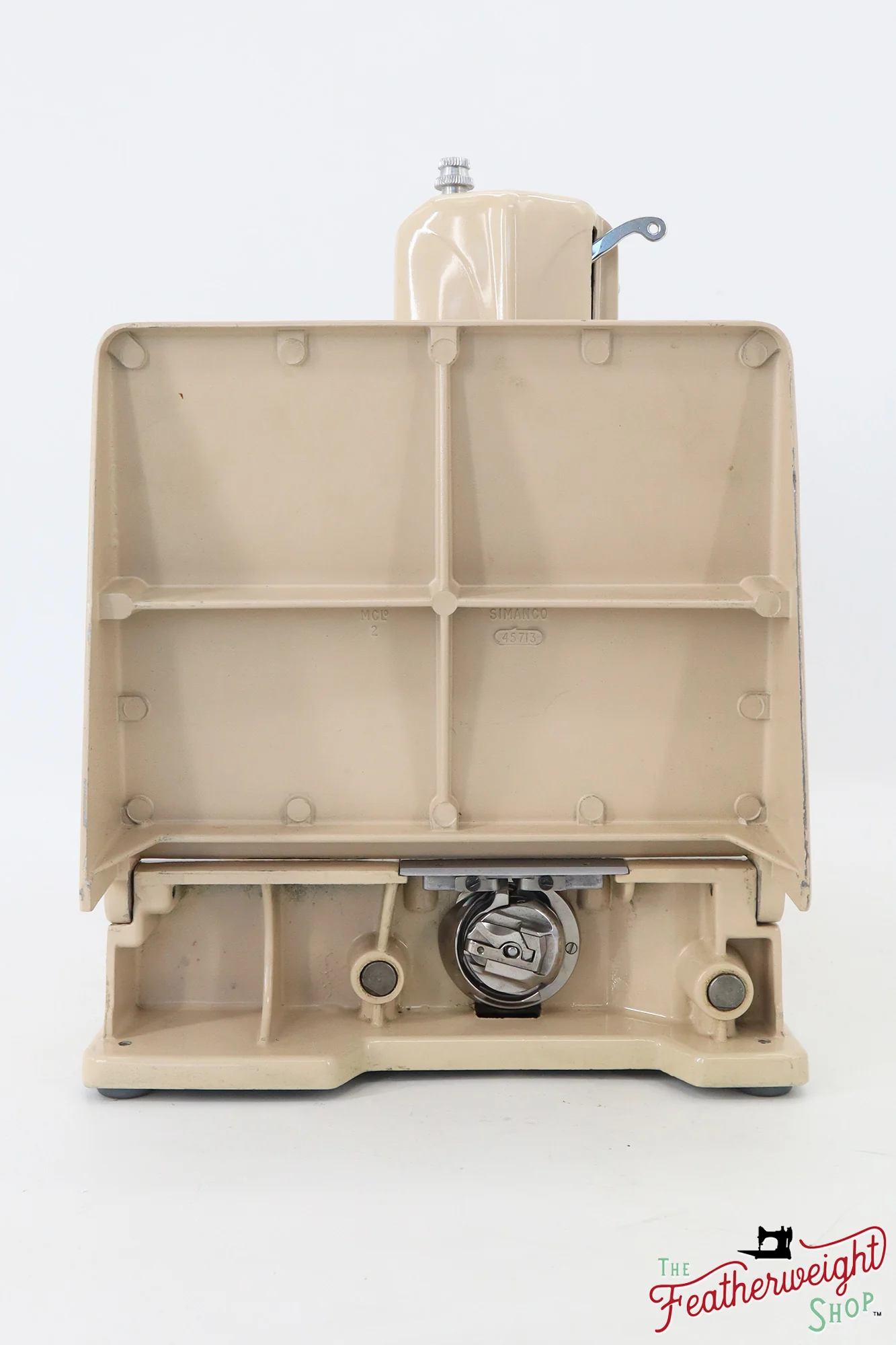 Singer Featherweight 221J Sewing Machine, Tan - JE1589** - Image 4