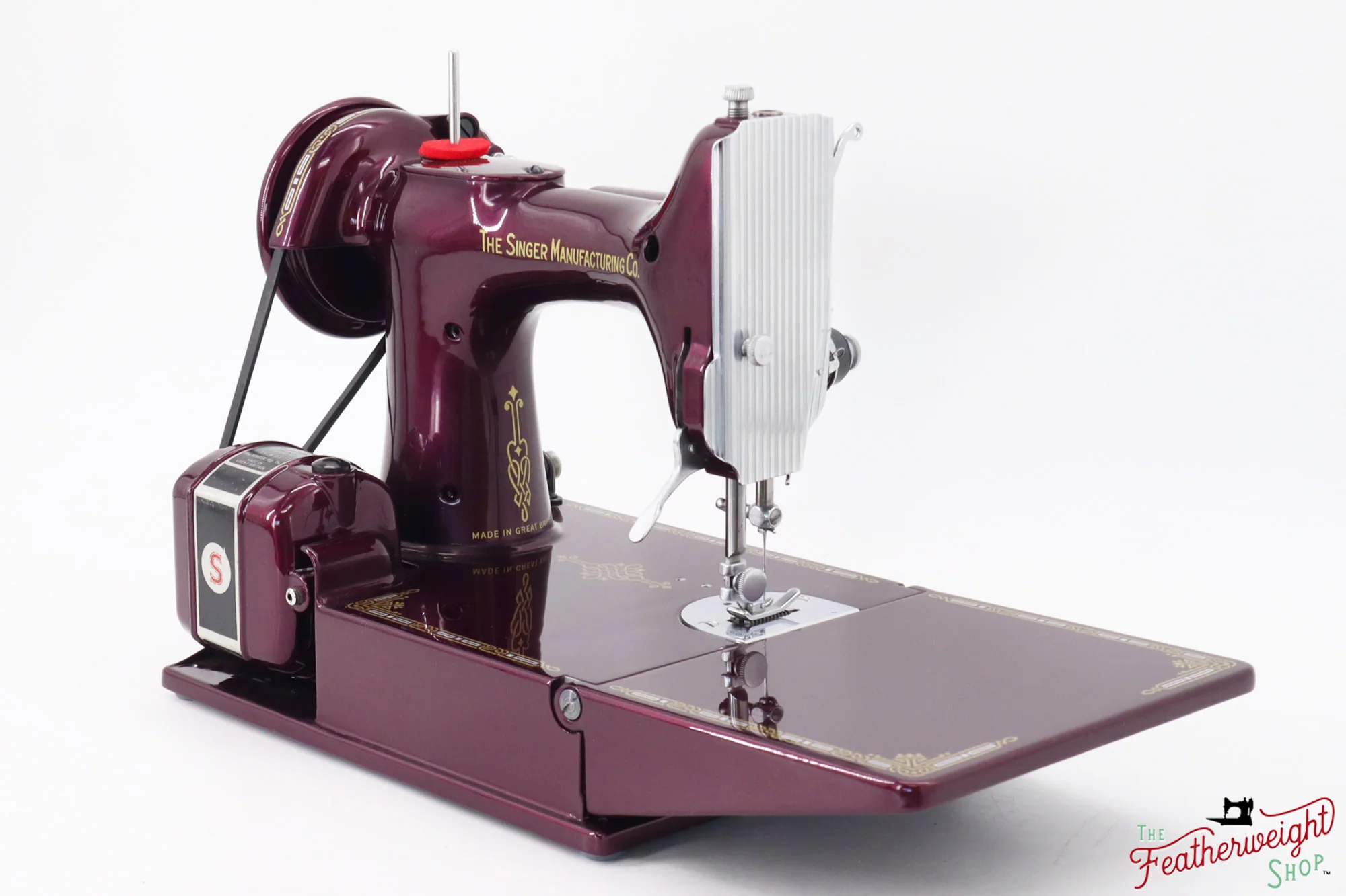 Singer Featherweight 221K, 1952 - EH241*** - Fully Restored in Star Garnet - Image 6