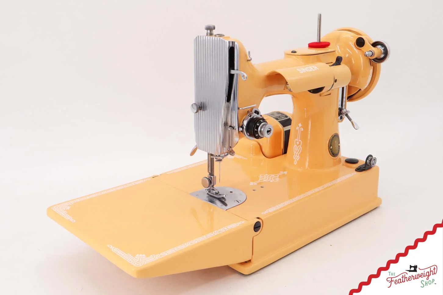 Singer Featherweight 221K, Centennial - EG353*** - Fully Restored in Dreamsicle - Image 4