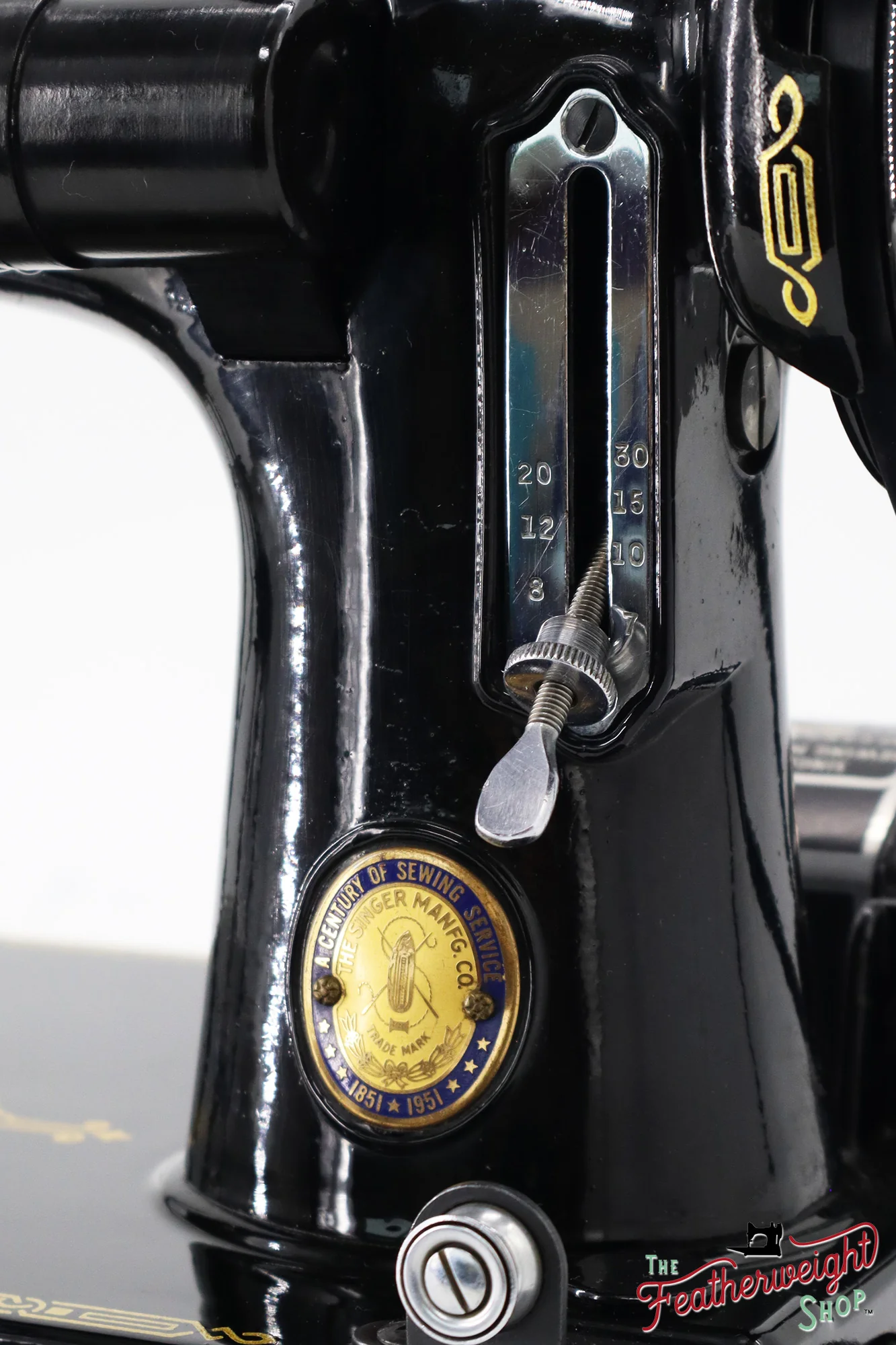 Singer Featherweight 221K Centennial, EG310***, RARE Great Britain Decal - Image 15
