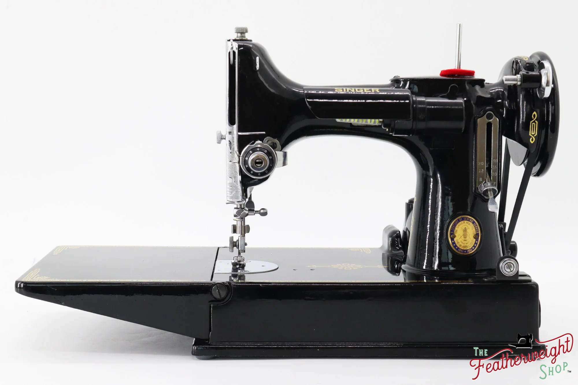 Singer Featherweight 221K Centennial, EG310***, RARE Great Britain Decal - Image 3