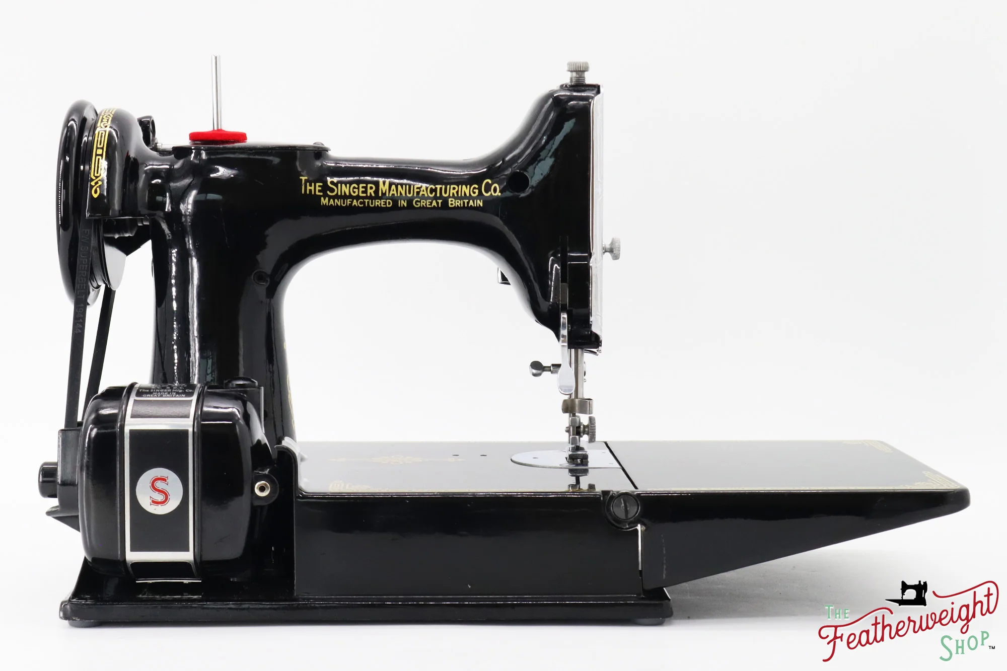 Singer Featherweight 221K Centennial, EG310***, RARE Great Britain Decal - Image 7