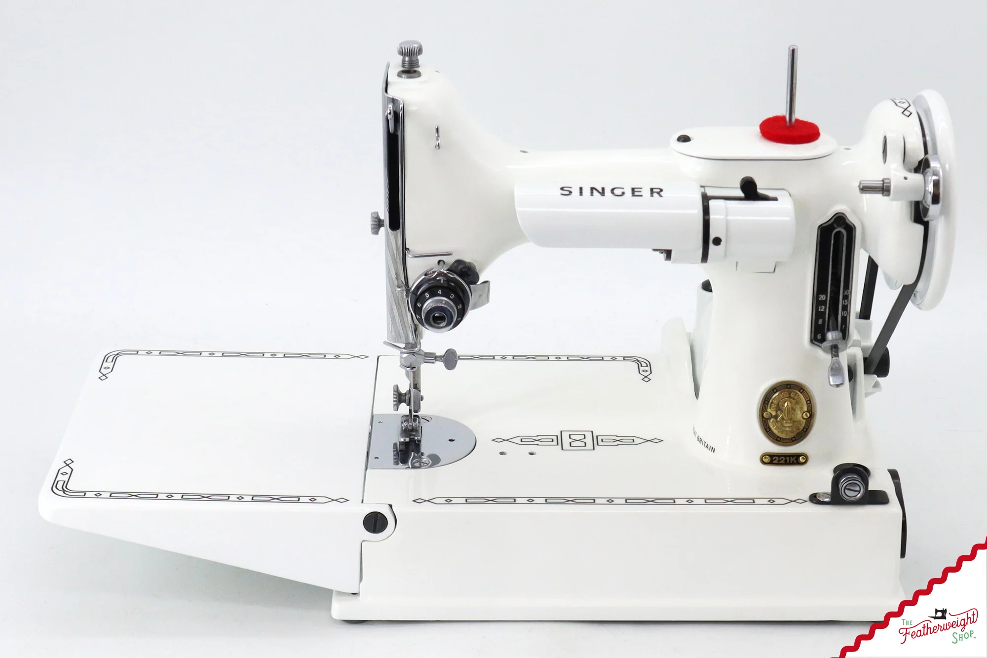 Singer Featherweight 221K - EJ213*** - Fully Restored in White - Image 2