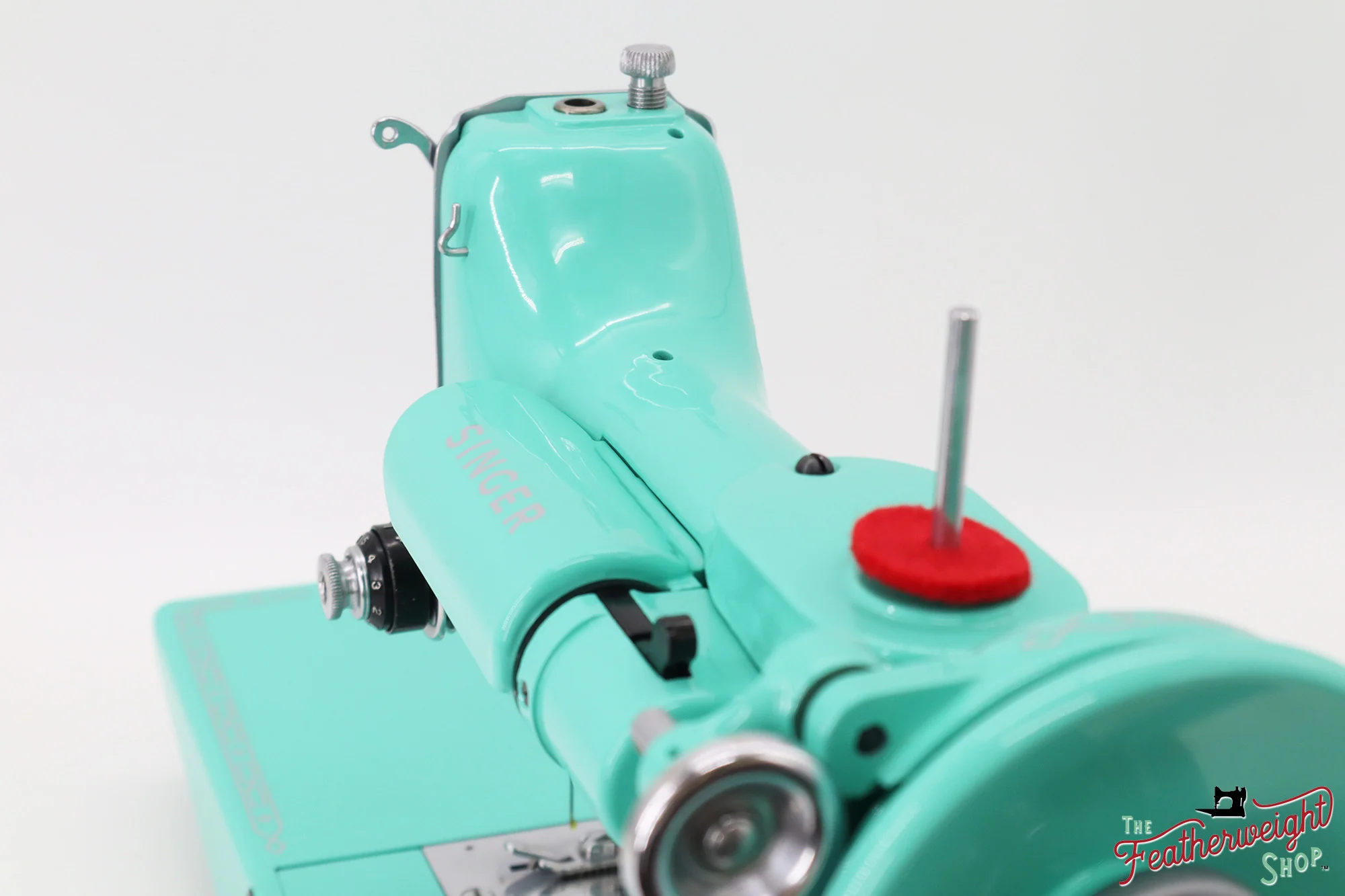Singer Featherweight 221K, EK203*** - Fully Restored in Caribbean Sea Glass - Image 14