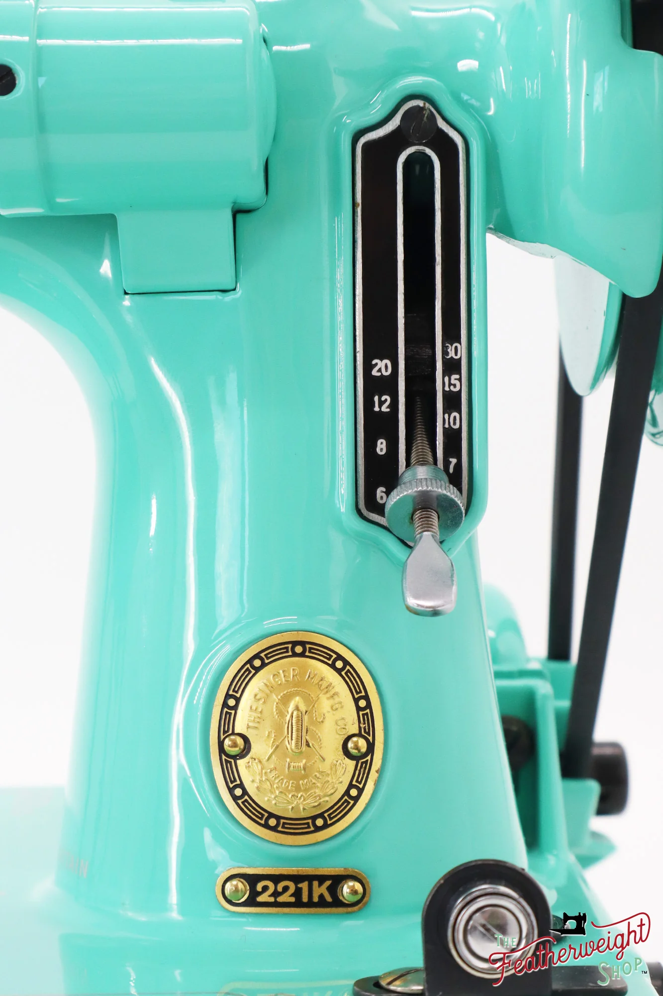 Singer Featherweight 221K, EK203*** - Fully Restored in Caribbean Sea Glass - Image 16