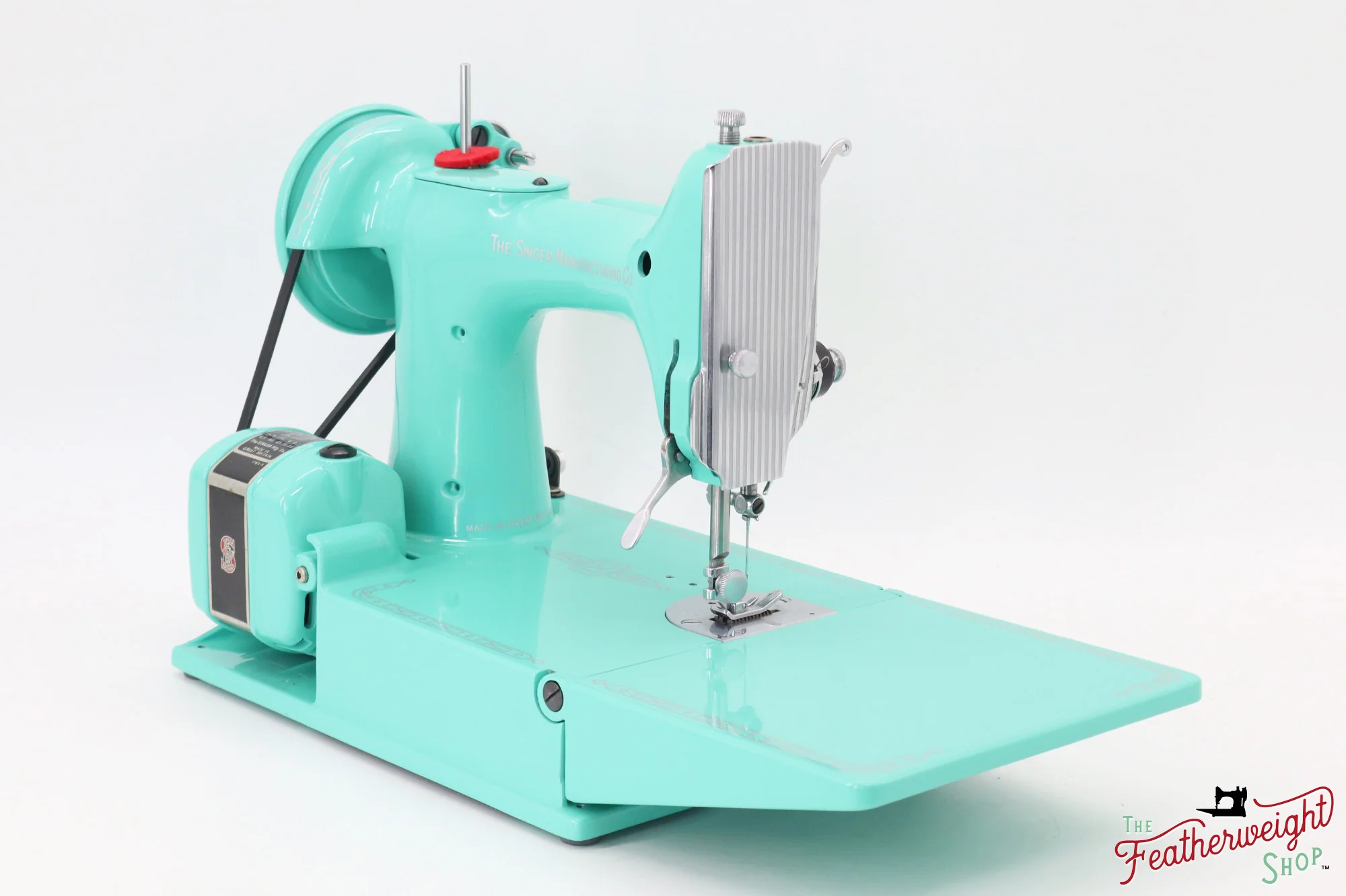 Singer Featherweight 221K, EK203*** - Fully Restored in Caribbean Sea Glass - Image 8