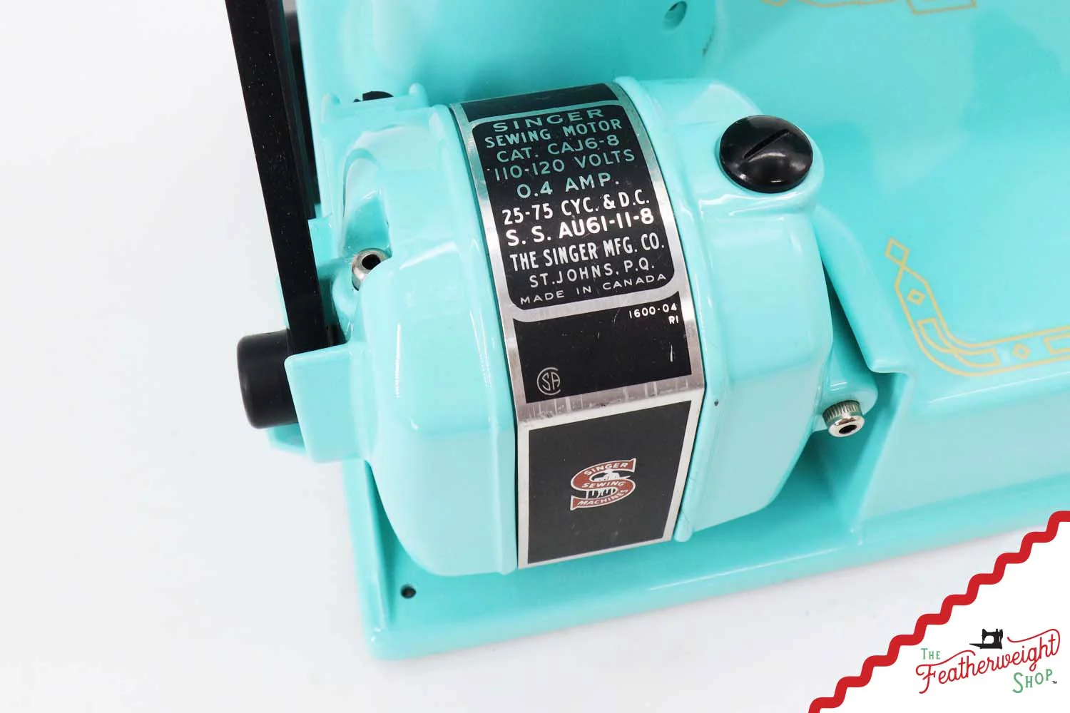 Singer Featherweight 221K, Red 'S', ES1719** - Fully Restored in Tiffany Blue - Image 16