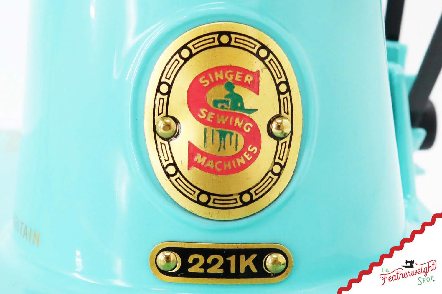 Singer Featherweight 221K, Red 'S', ES1719** - Fully Restored in Tiffany Blue - Image 7