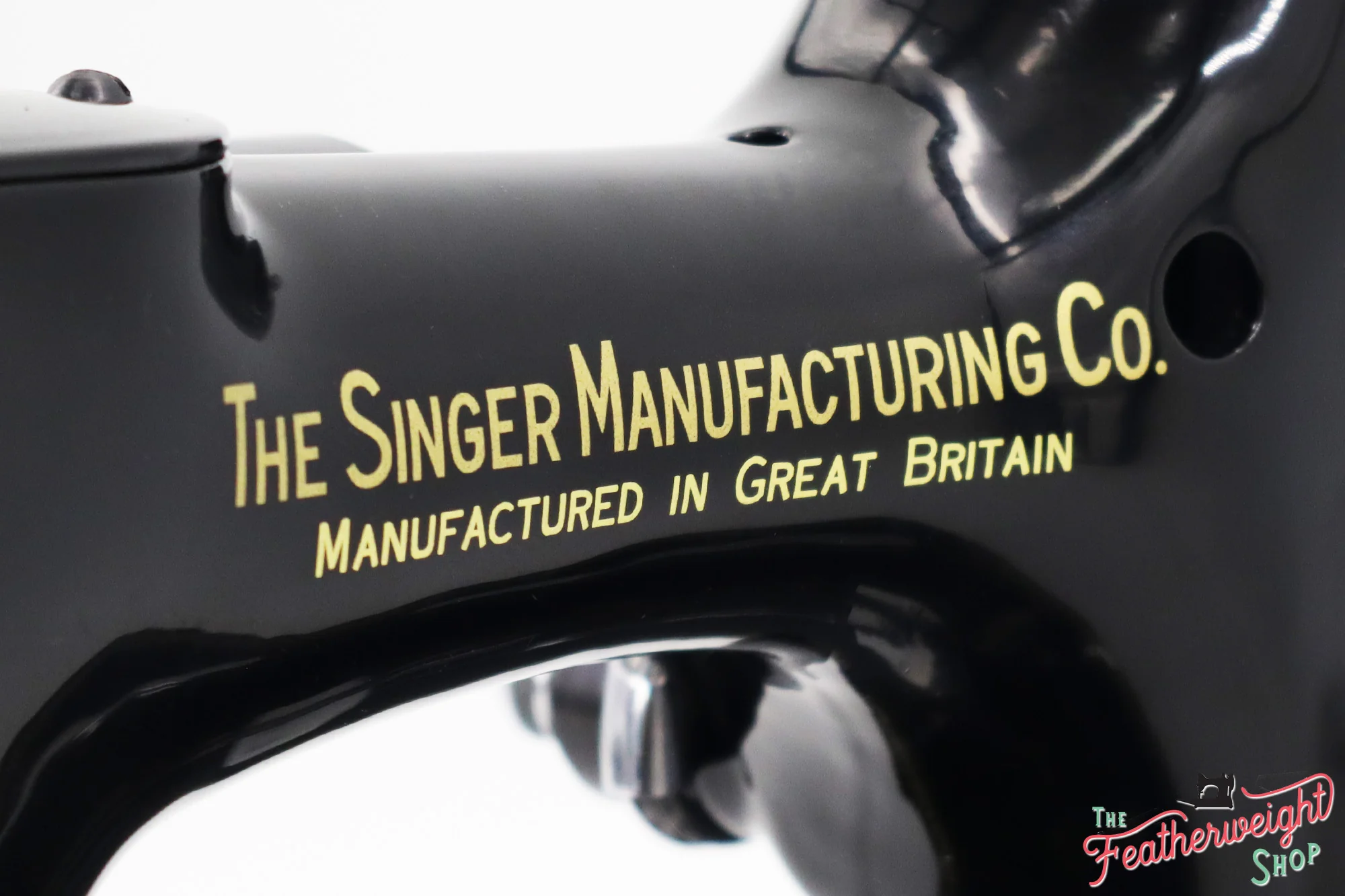 Singer Featherweight 221K Sewing Machine EF564***, RARE Great Britain Decal - Fully Restored in Gloss Black - Image 15