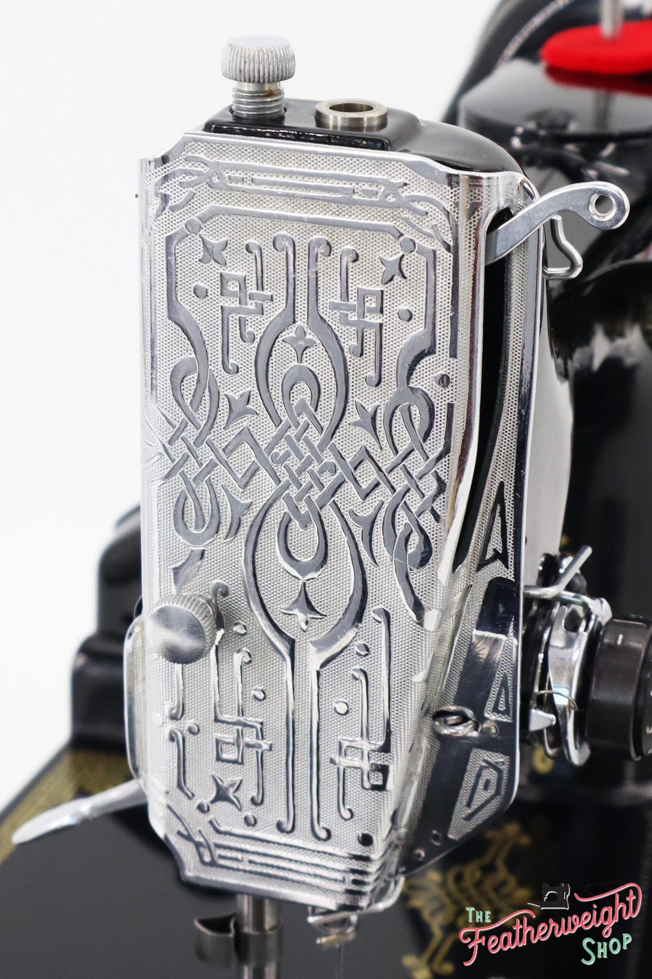 Singer Featherweight 221K Sewing Machine EF564***, RARE Great Britain Decal - Fully Restored in Gloss Black - Image 18